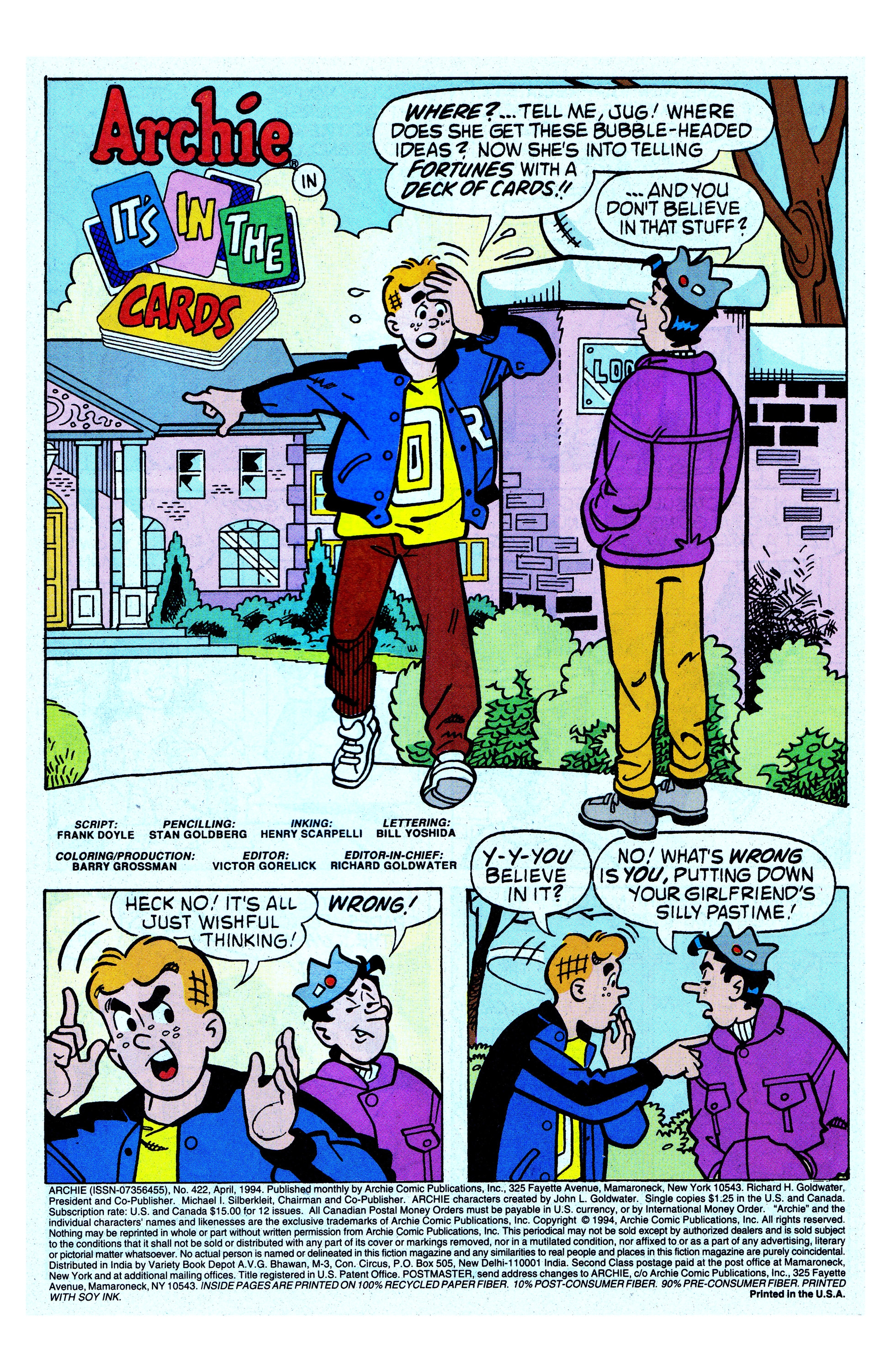 Read online Archie (1960) comic -  Issue #422 - 2
