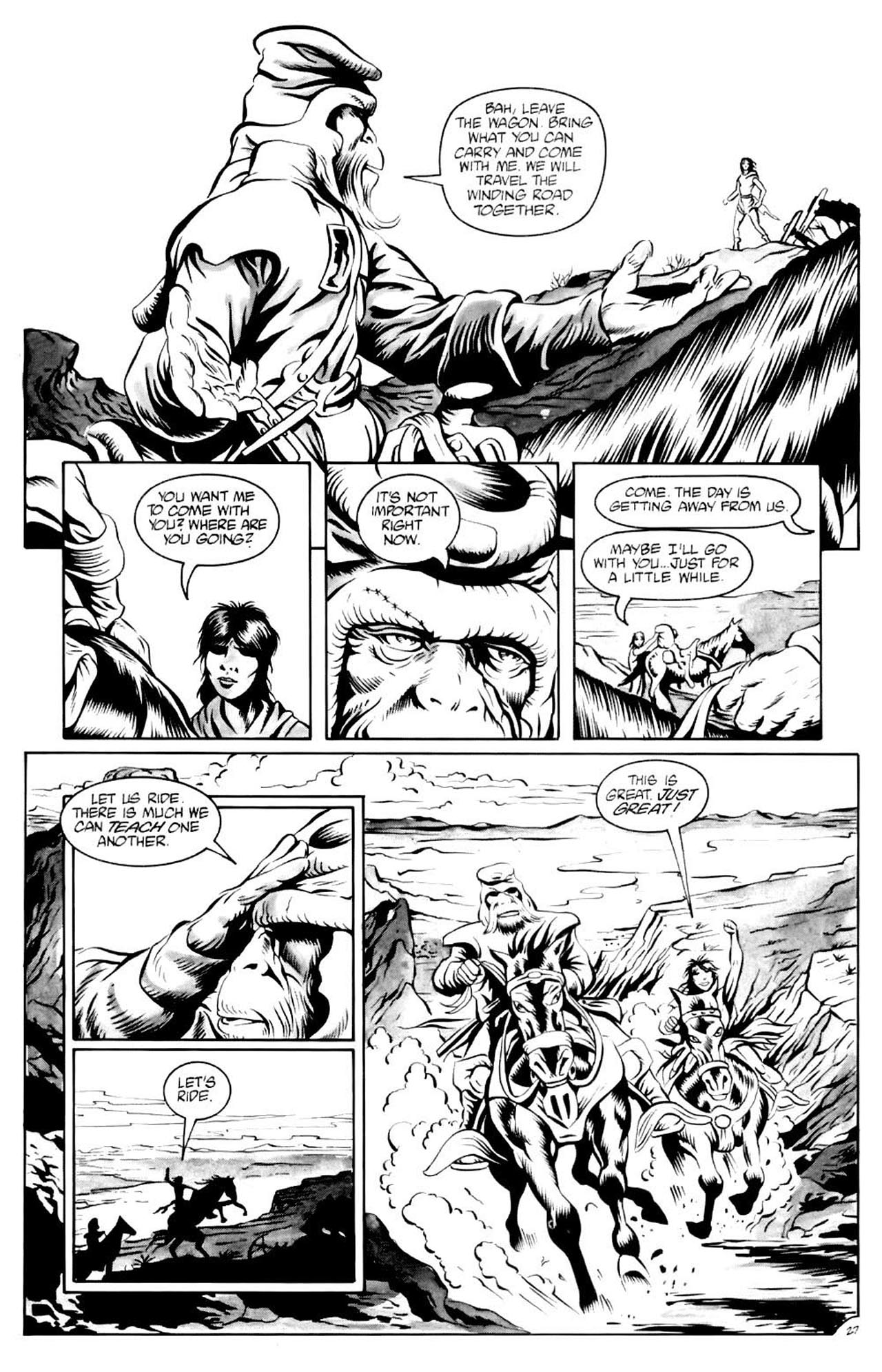 Read online Planet of the Apes (1990) comic -  Issue #5 - 29