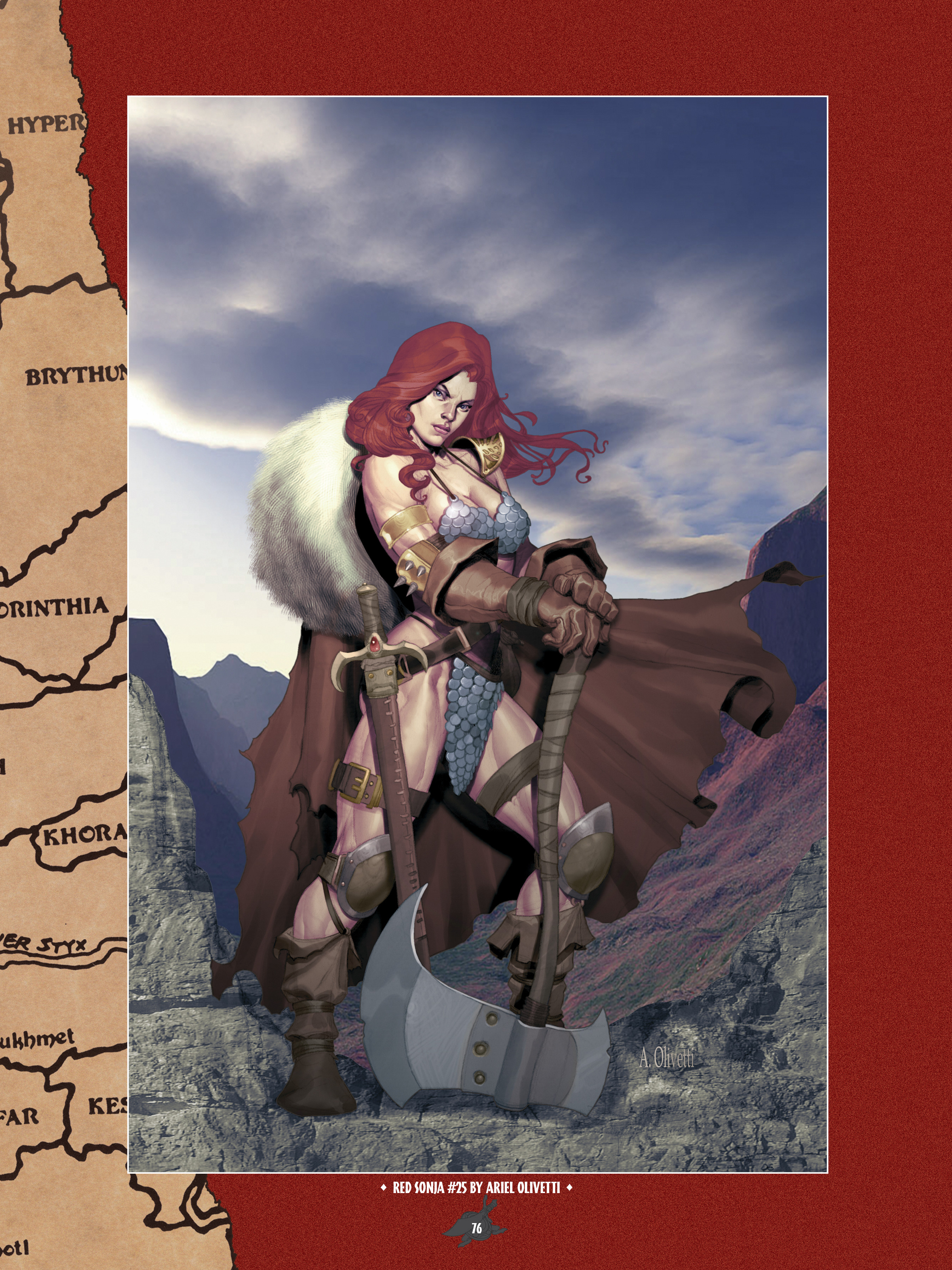 Read online The Art of Red Sonja comic -  Issue # TPB 1 (Part 1) - 75