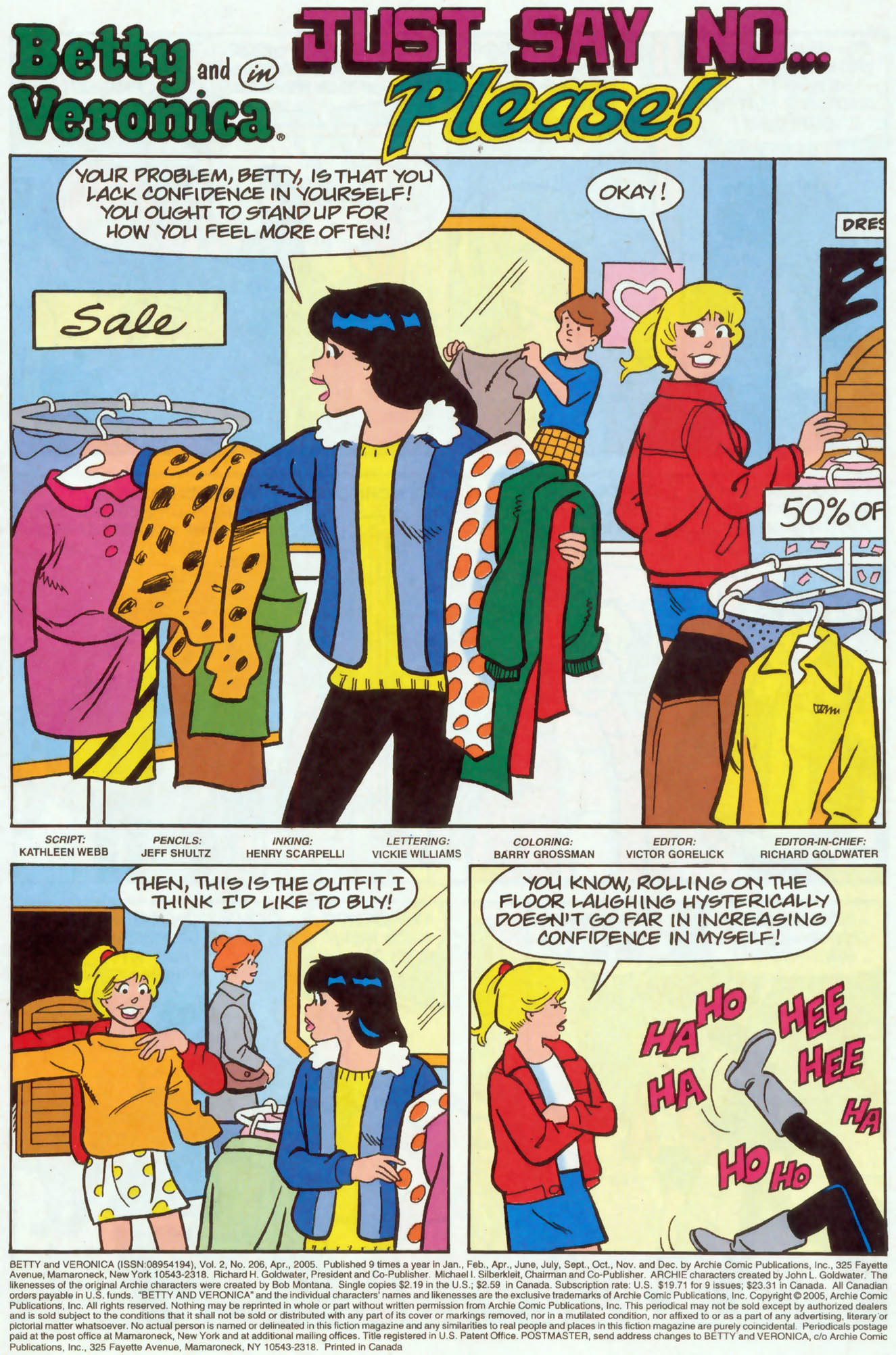 Read online Betty and Veronica (1987) comic -  Issue #206 - 2