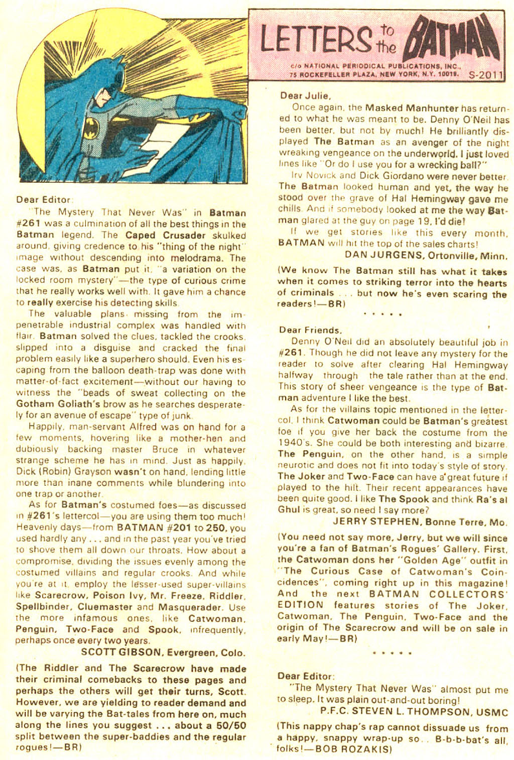 Read online Batman (1940) comic -  Issue #265 - 20