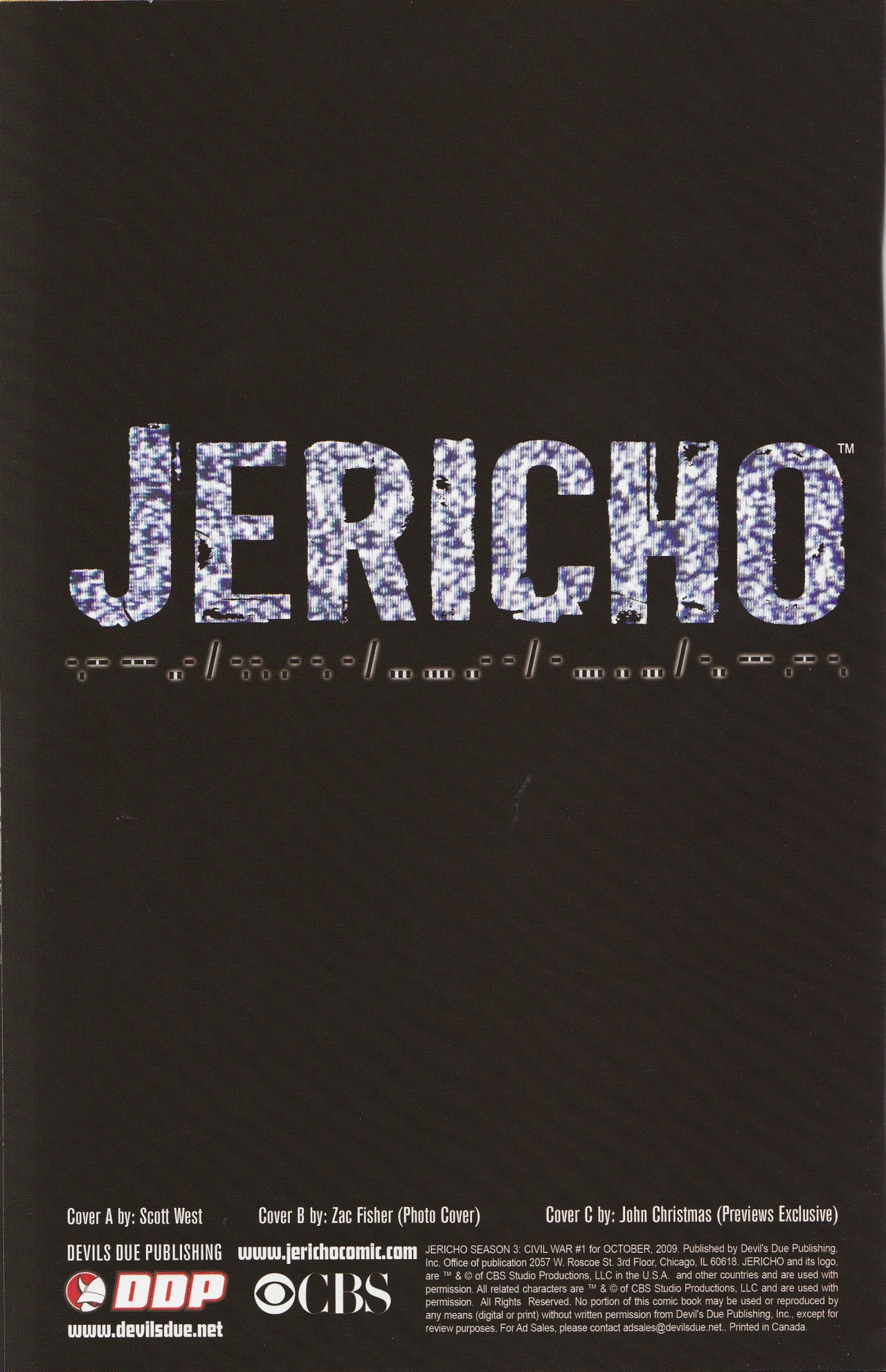 Read online Jericho comic -  Issue #1 - 2