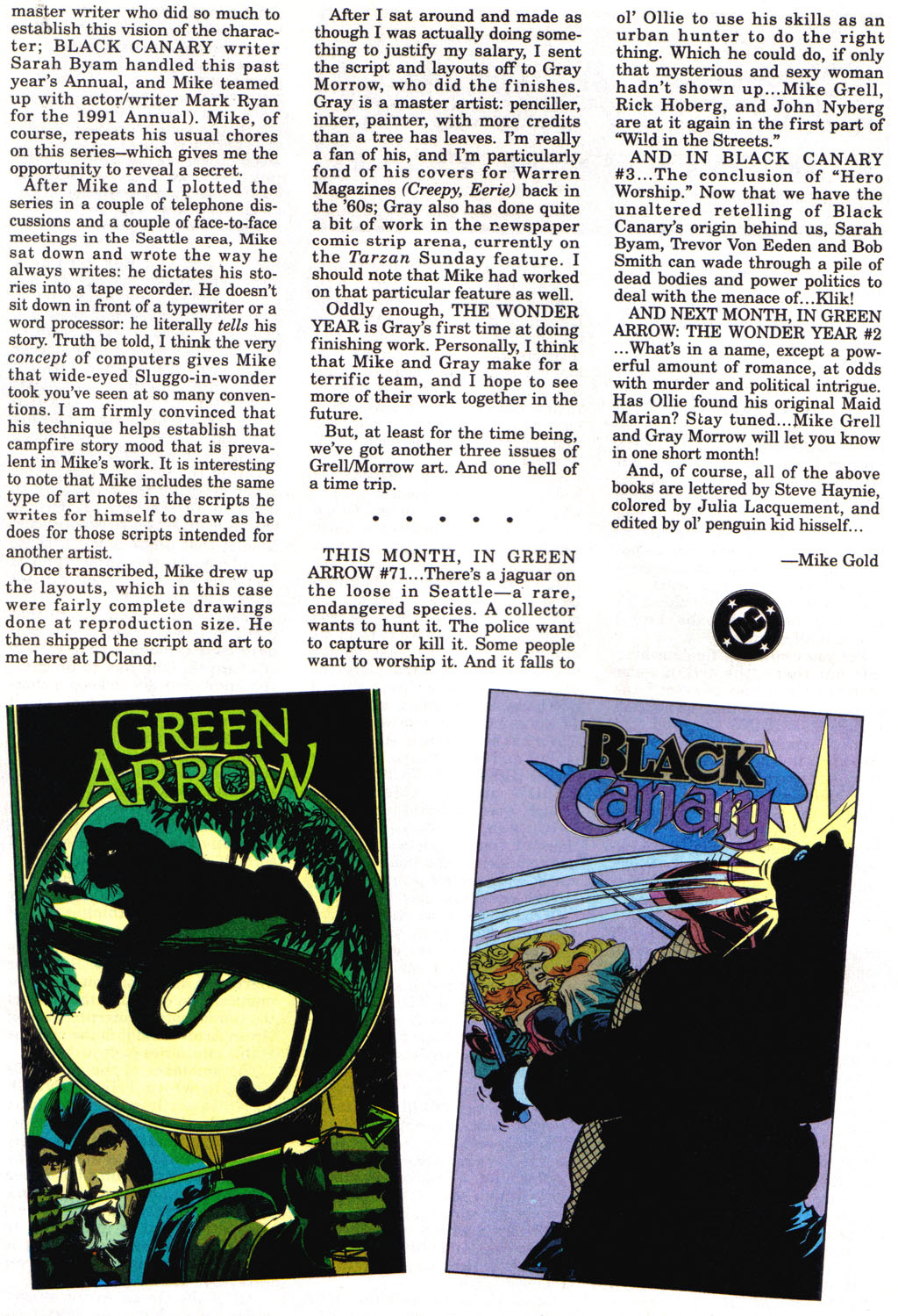 Read online Green Arrow: The Wonder Year comic -  Issue #1 - 25