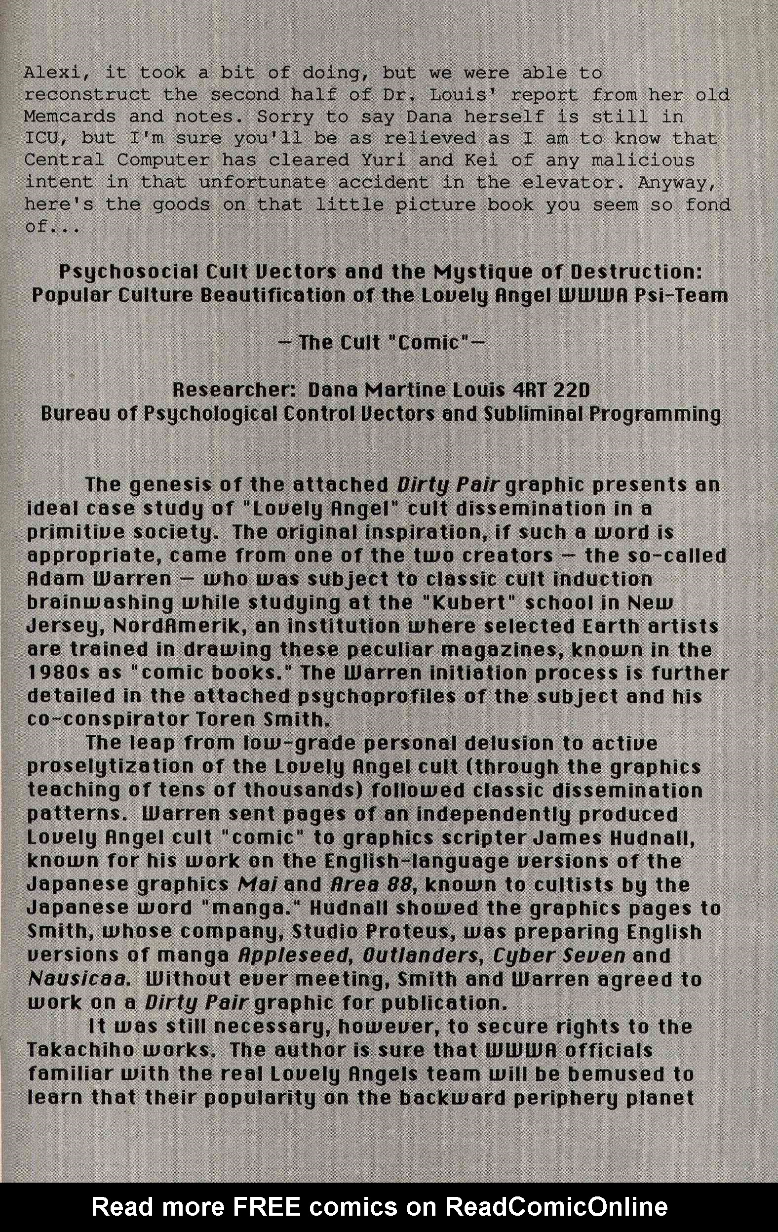 Read online Dirty Pair comic -  Issue #3 - 32