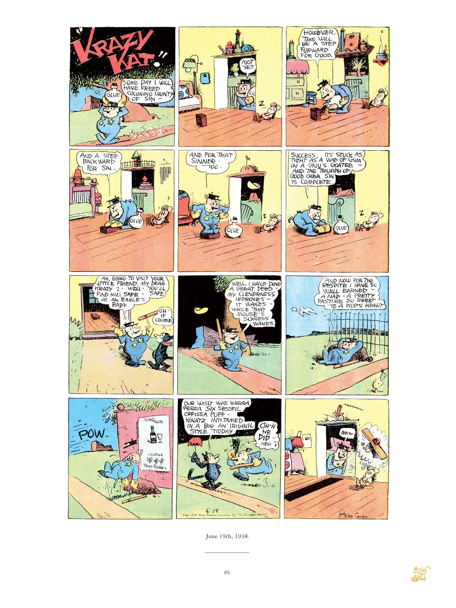 Read online Krazy & Ignatz comic -  Issue # TPB 10 - 87