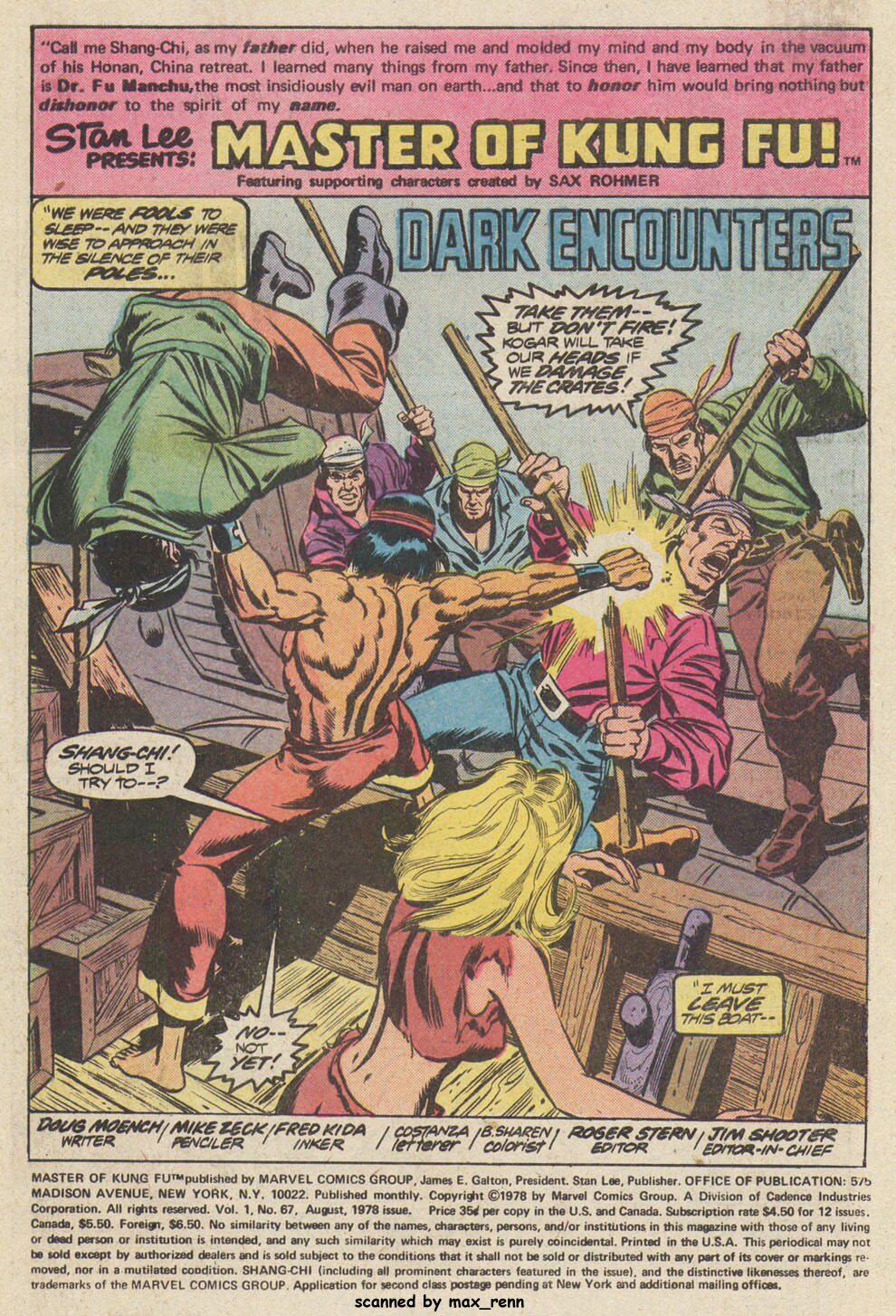 Read online Master of Kung Fu (1974) comic -  Issue #67 - 2