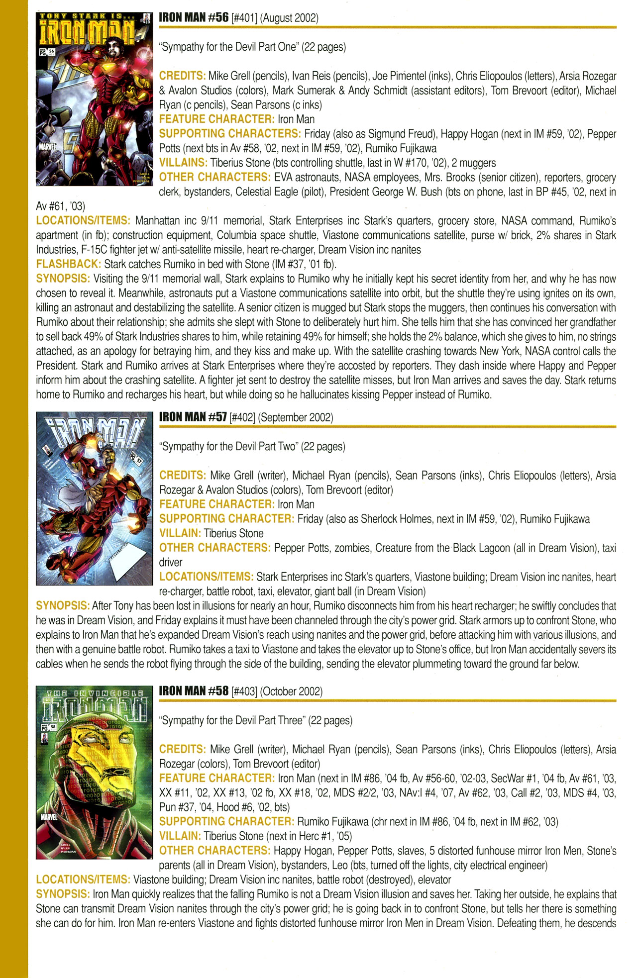 Read online Official Index to the Marvel Universe comic -  Issue #11 - 36