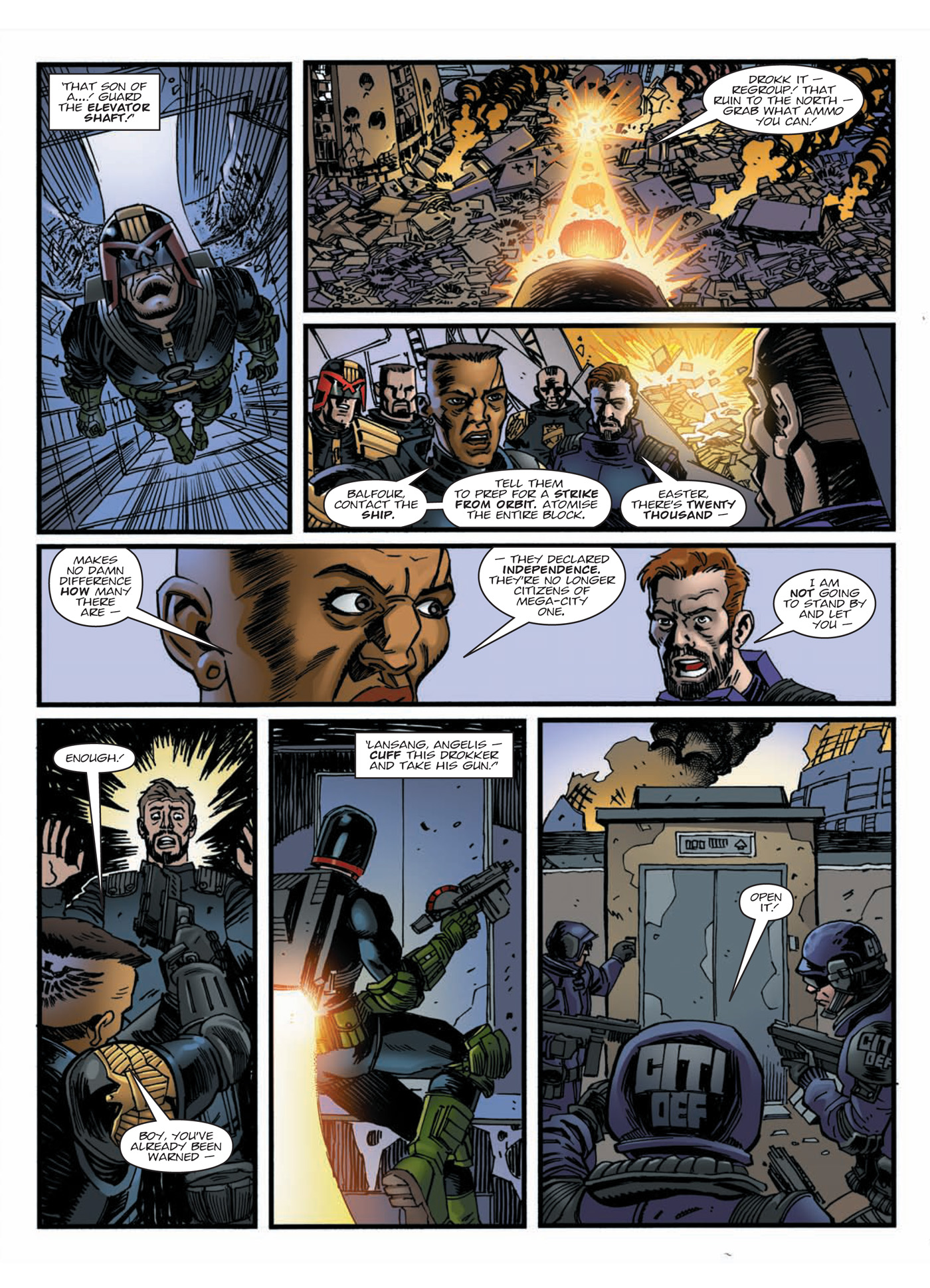 Read online Judge Dredd: Day of Chaos: Fallout comic -  Issue # TPB (Part 1) - 22