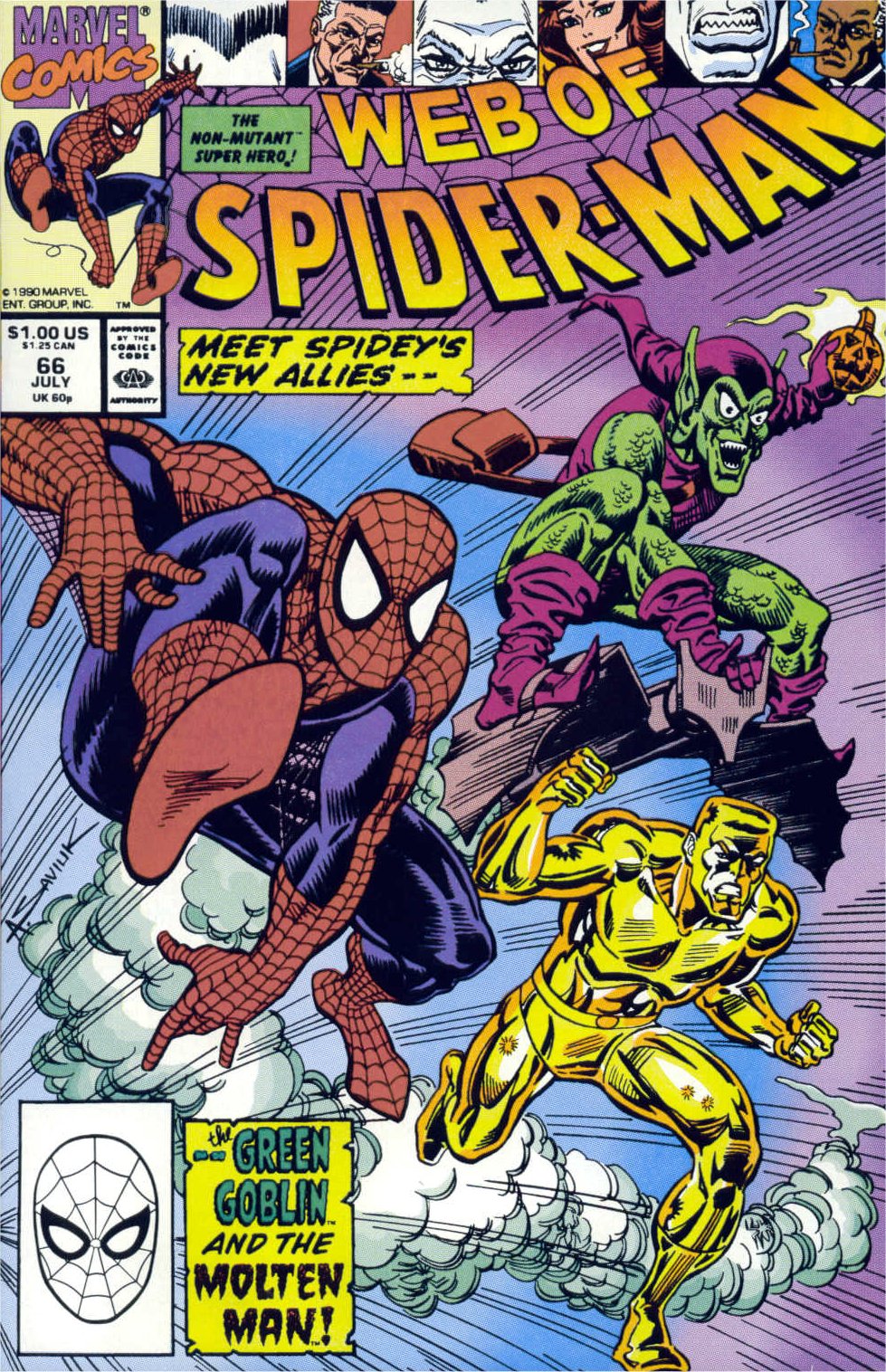 Read online Web of Spider-Man (1985) comic -  Issue #66 - 1