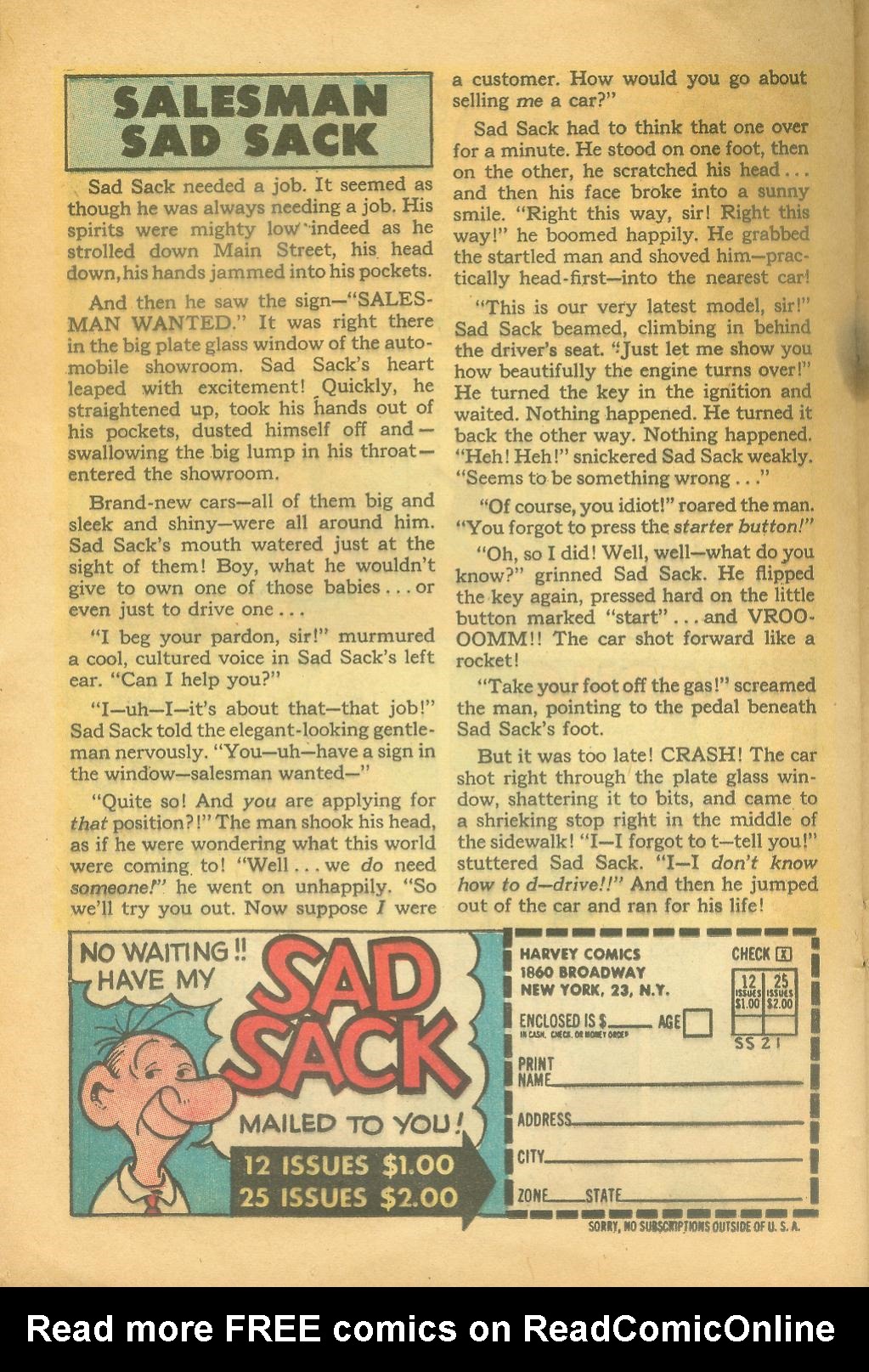 Read online Sad Sack comic -  Issue #21 - 26