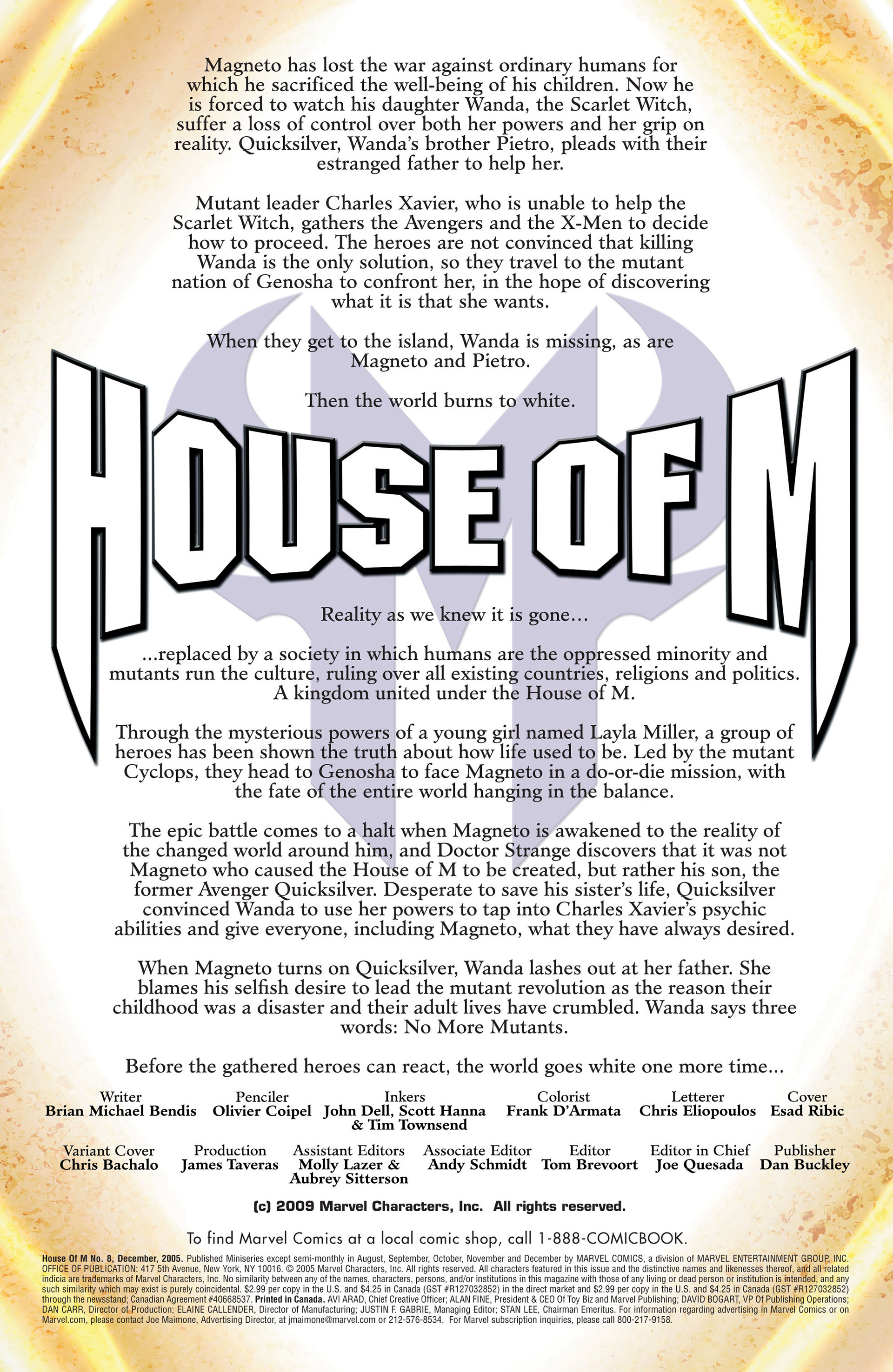 Read online House of M (2005) comic -  Issue #8 - 2