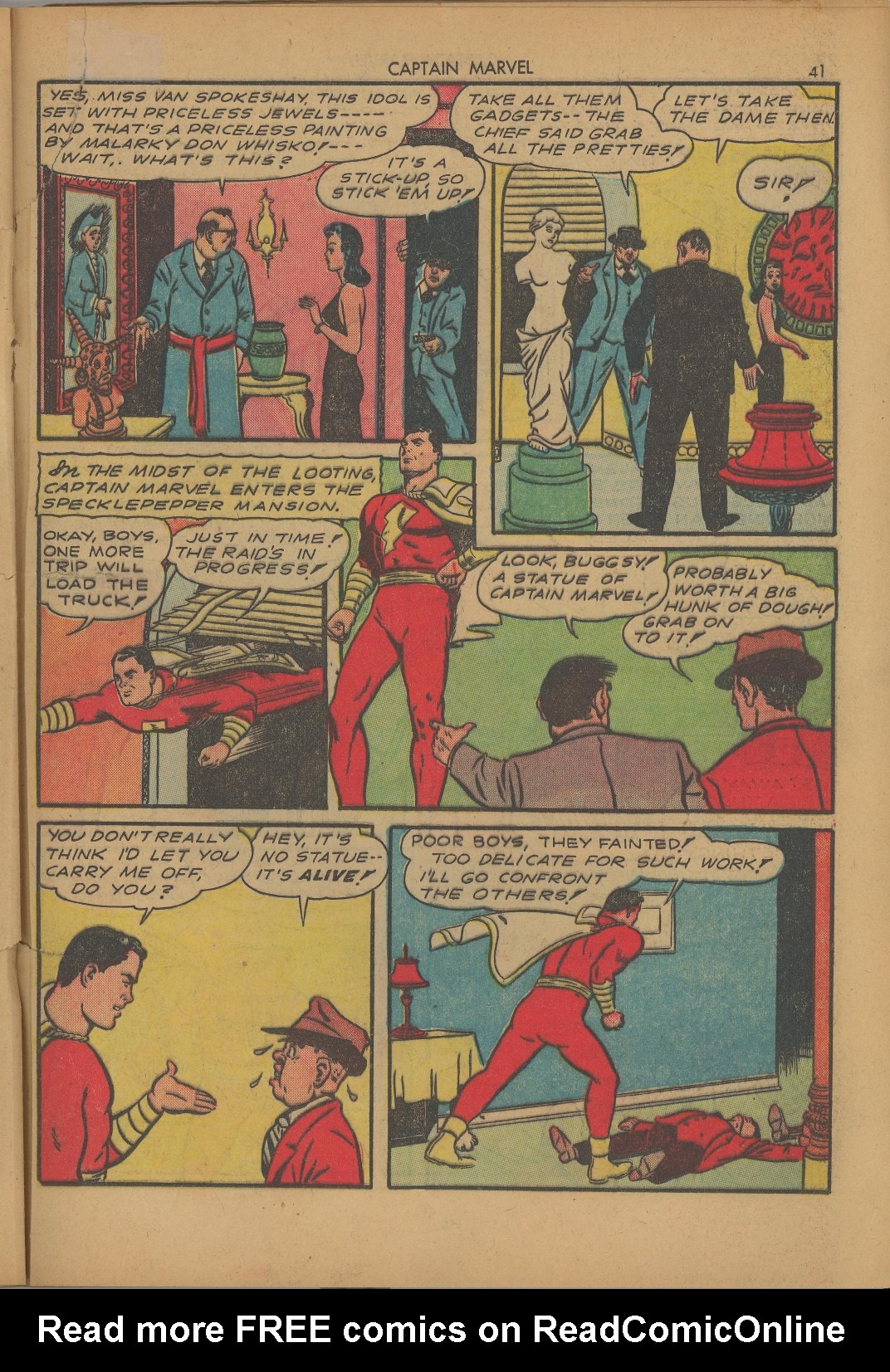 Read online Captain Marvel Adventures comic -  Issue #8 - 42