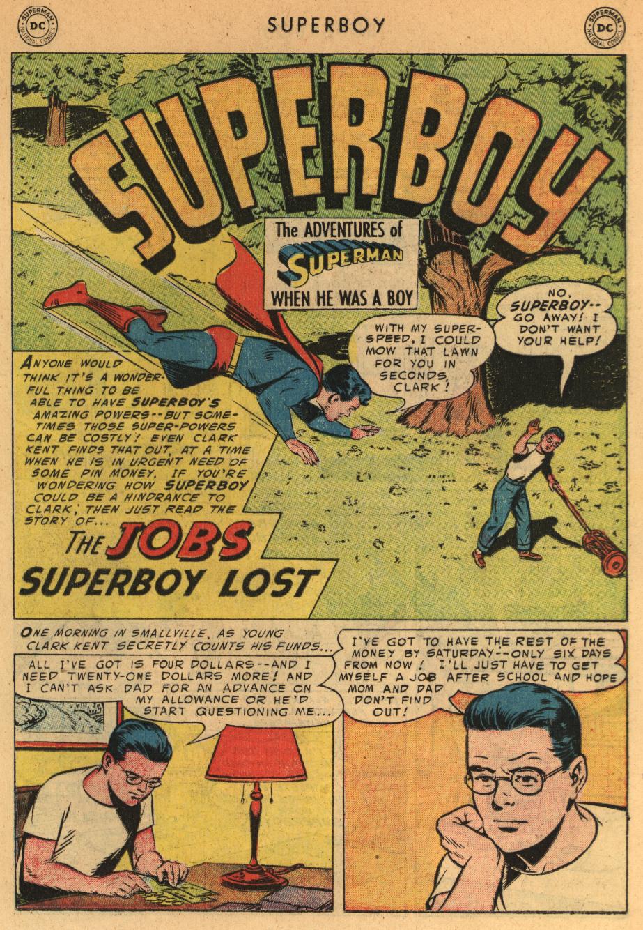 Read online Superboy (1949) comic -  Issue #44 - 11