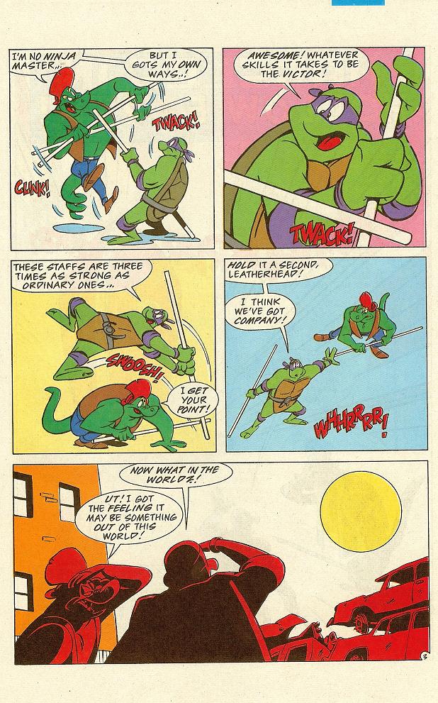 Read online Teenage Mutant Ninja Turtles Presents: Donatello and Leatherhead comic -  Issue #1 - 4
