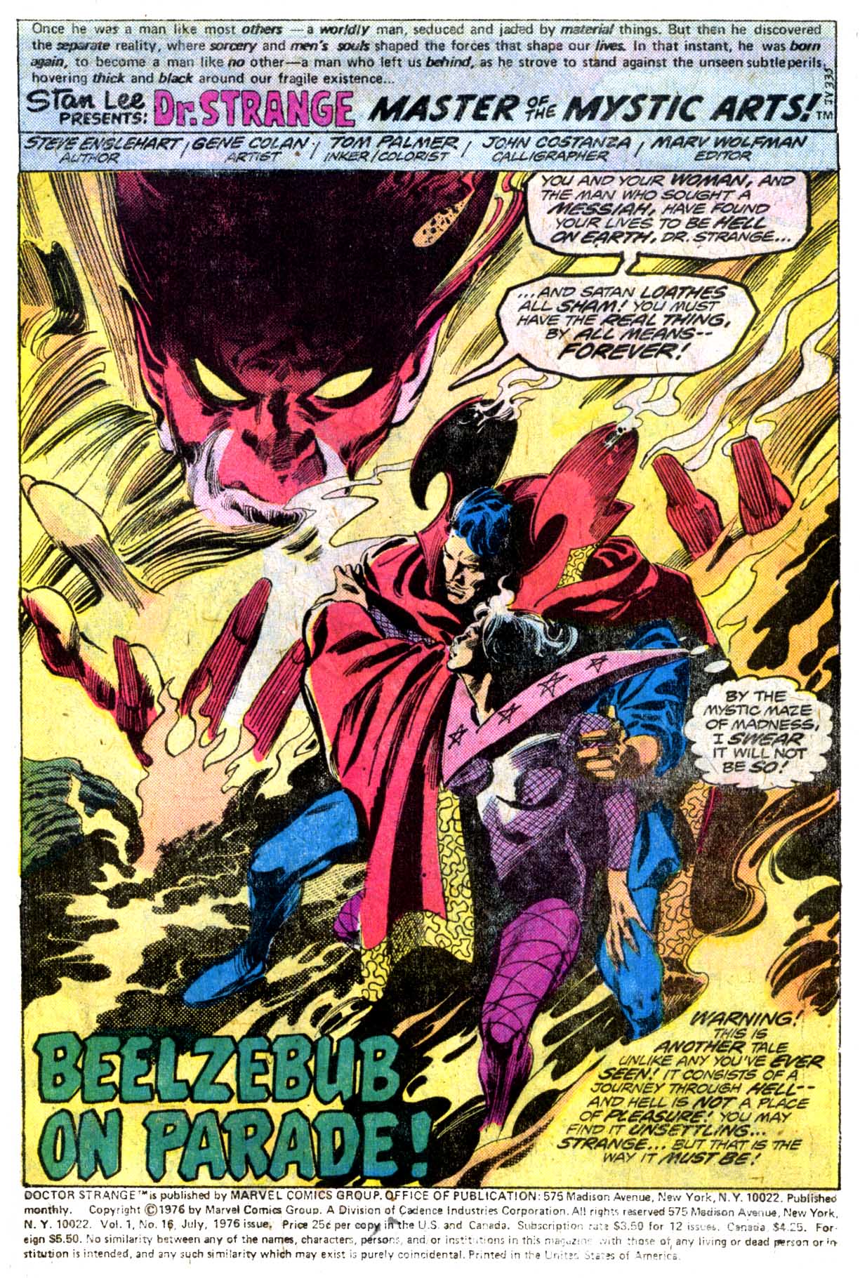 Read online Doctor Strange (1974) comic -  Issue #16 - 2