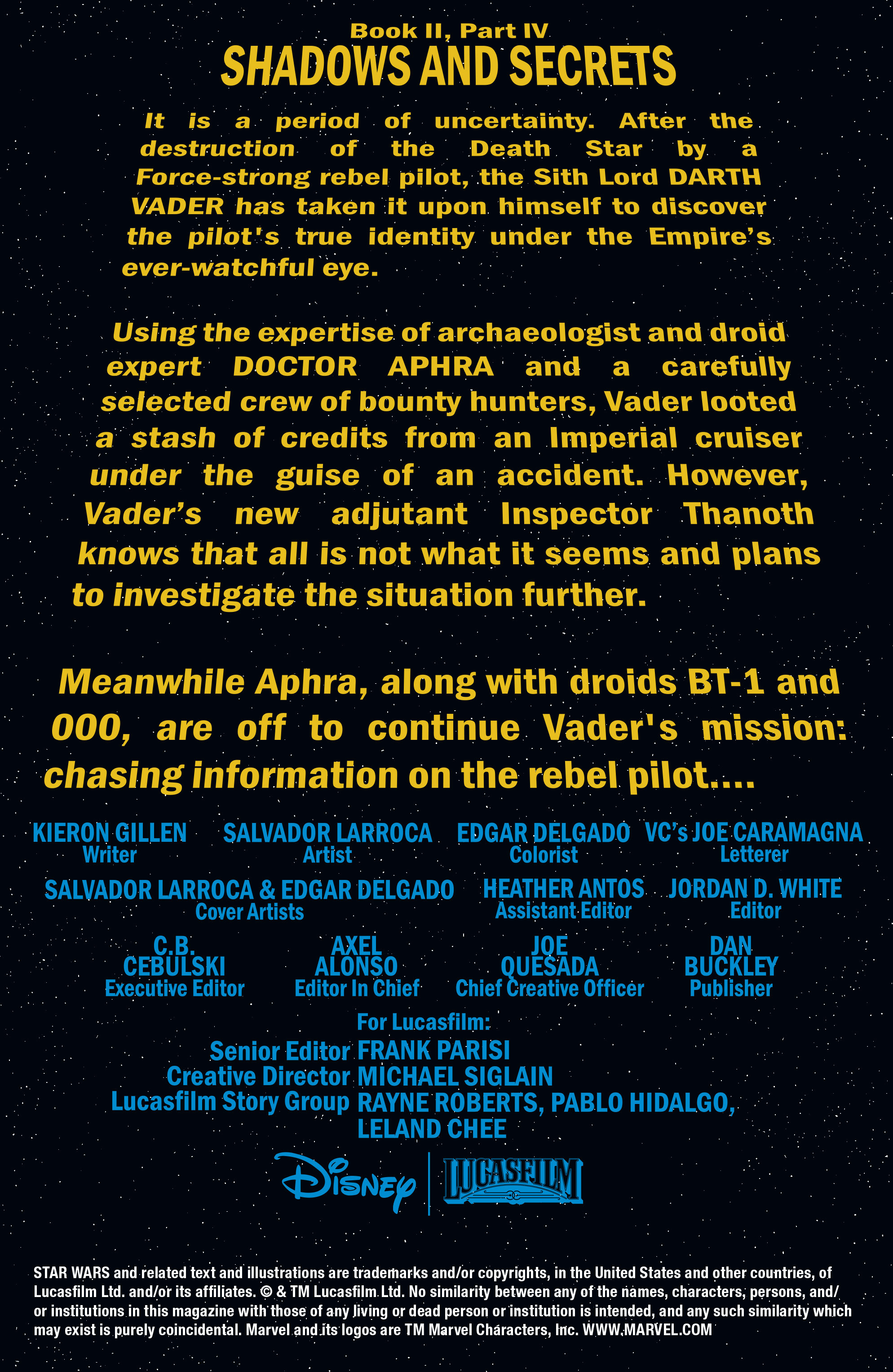 Read online Darth Vader comic -  Issue #10 - 2