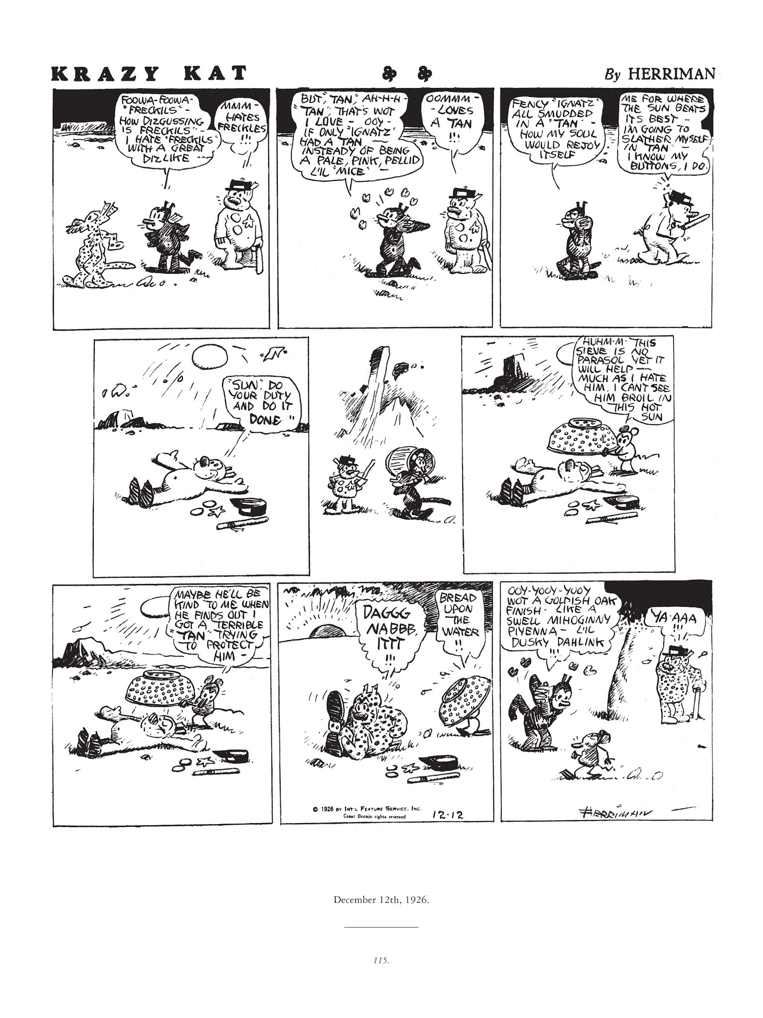 Read online Krazy & Ignatz comic -  Issue # TPB 4 - 116