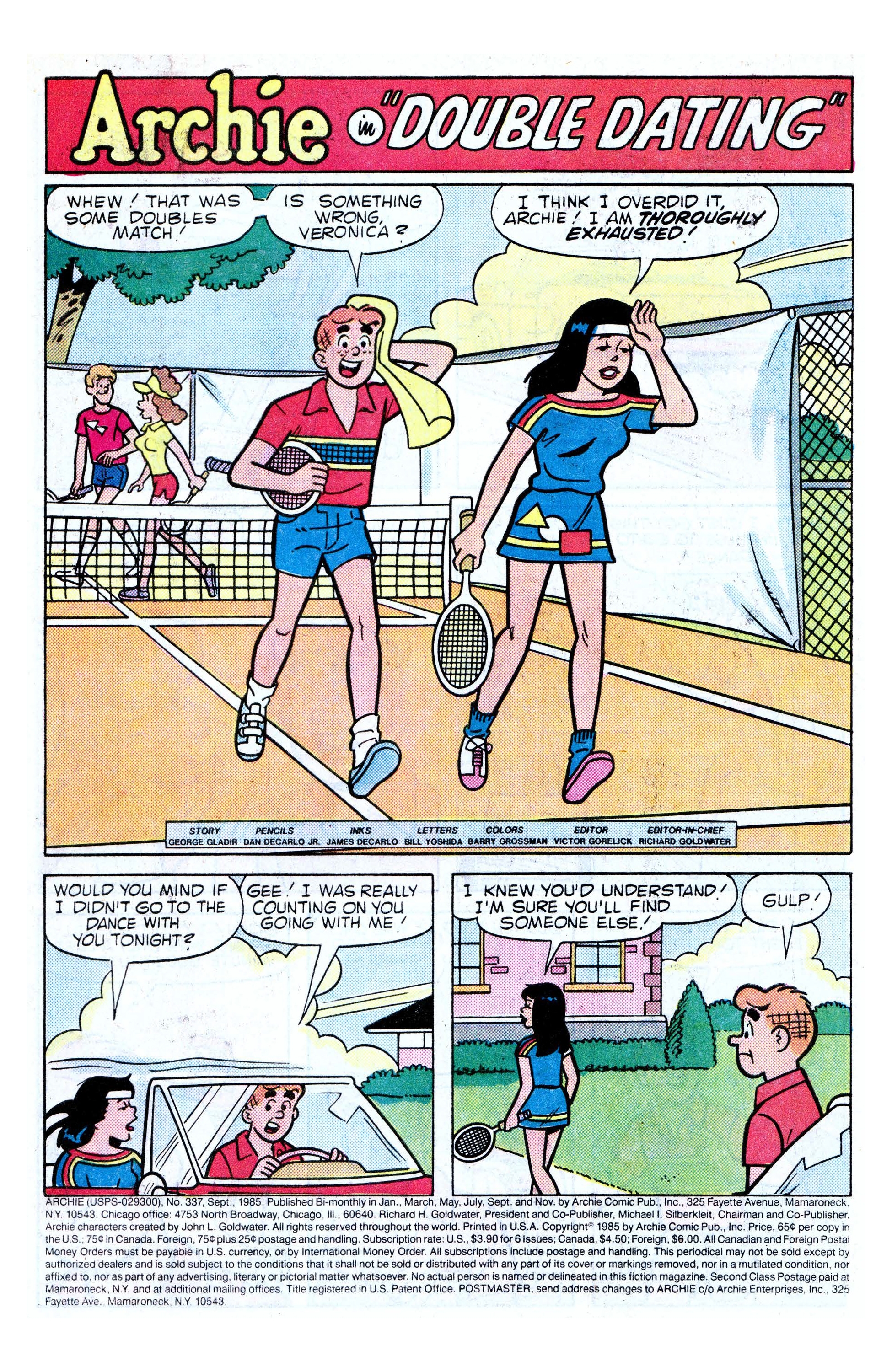 Read online Archie (1960) comic -  Issue #337 - 2