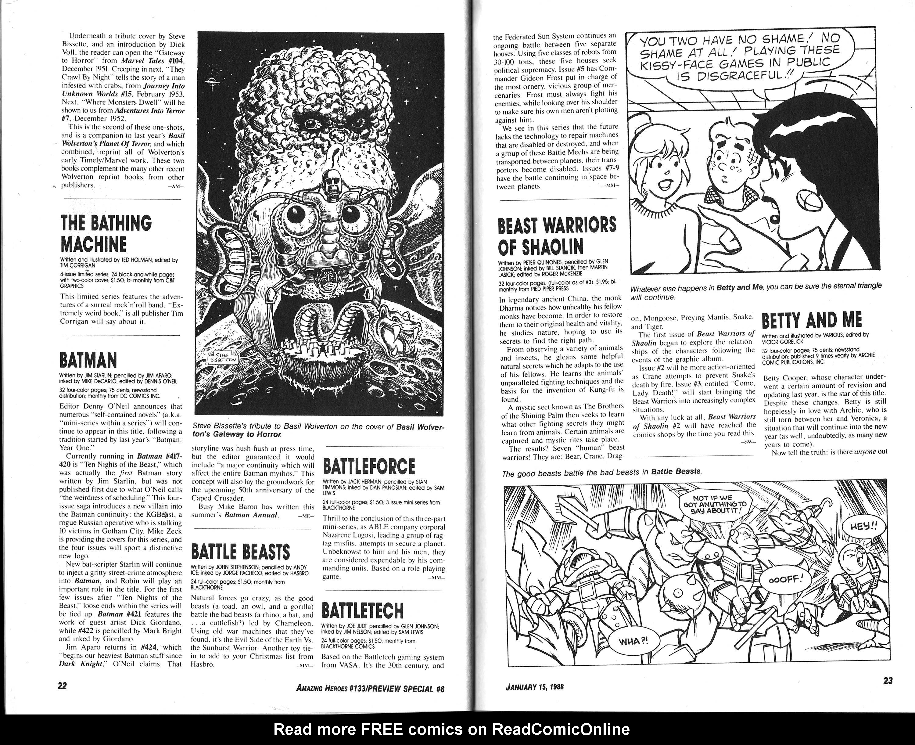 Read online Amazing Heroes comic -  Issue #133 - 13
