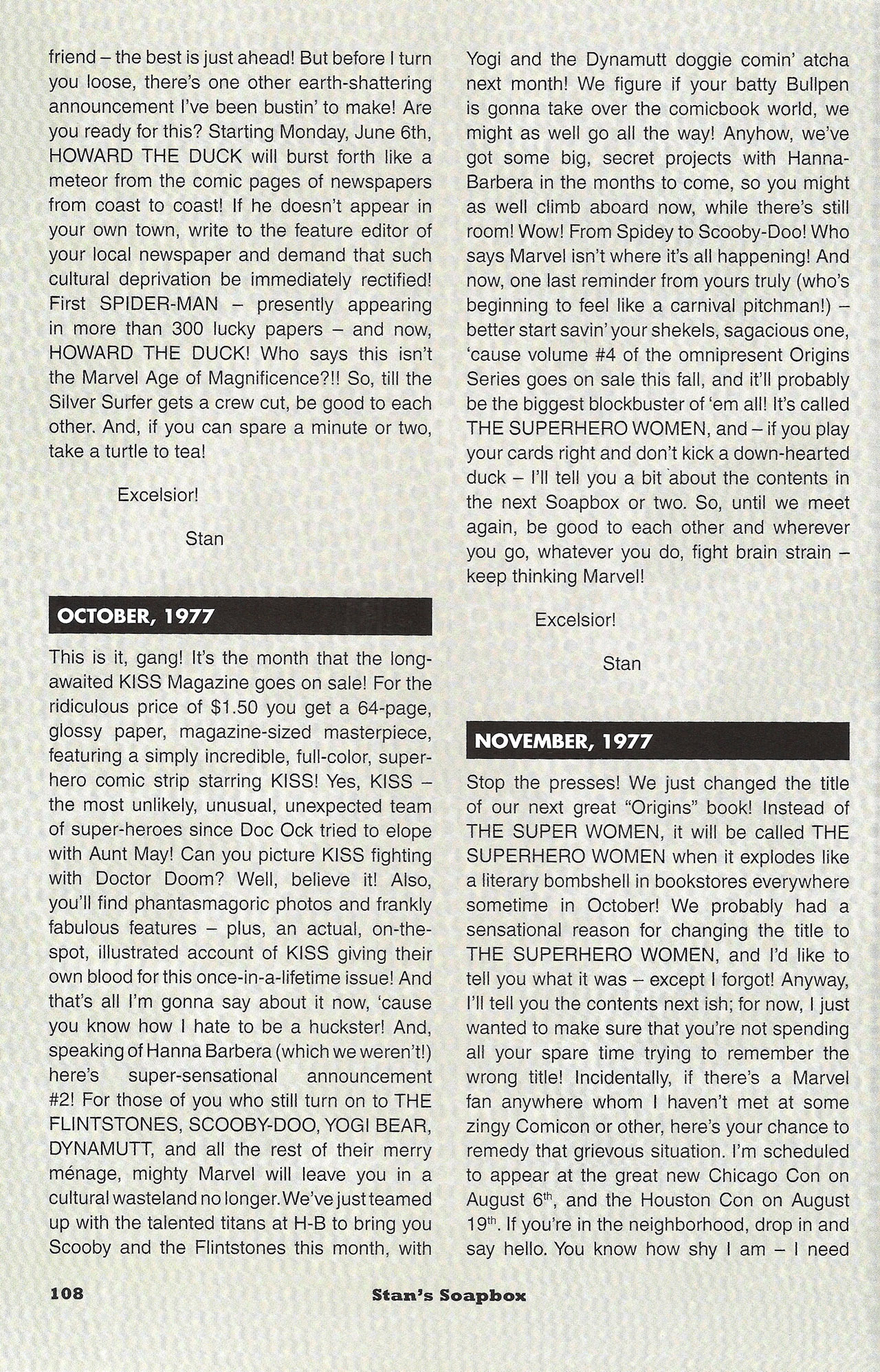 Read online Stan's Soapbox: The Collection comic -  Issue # TPB - 94