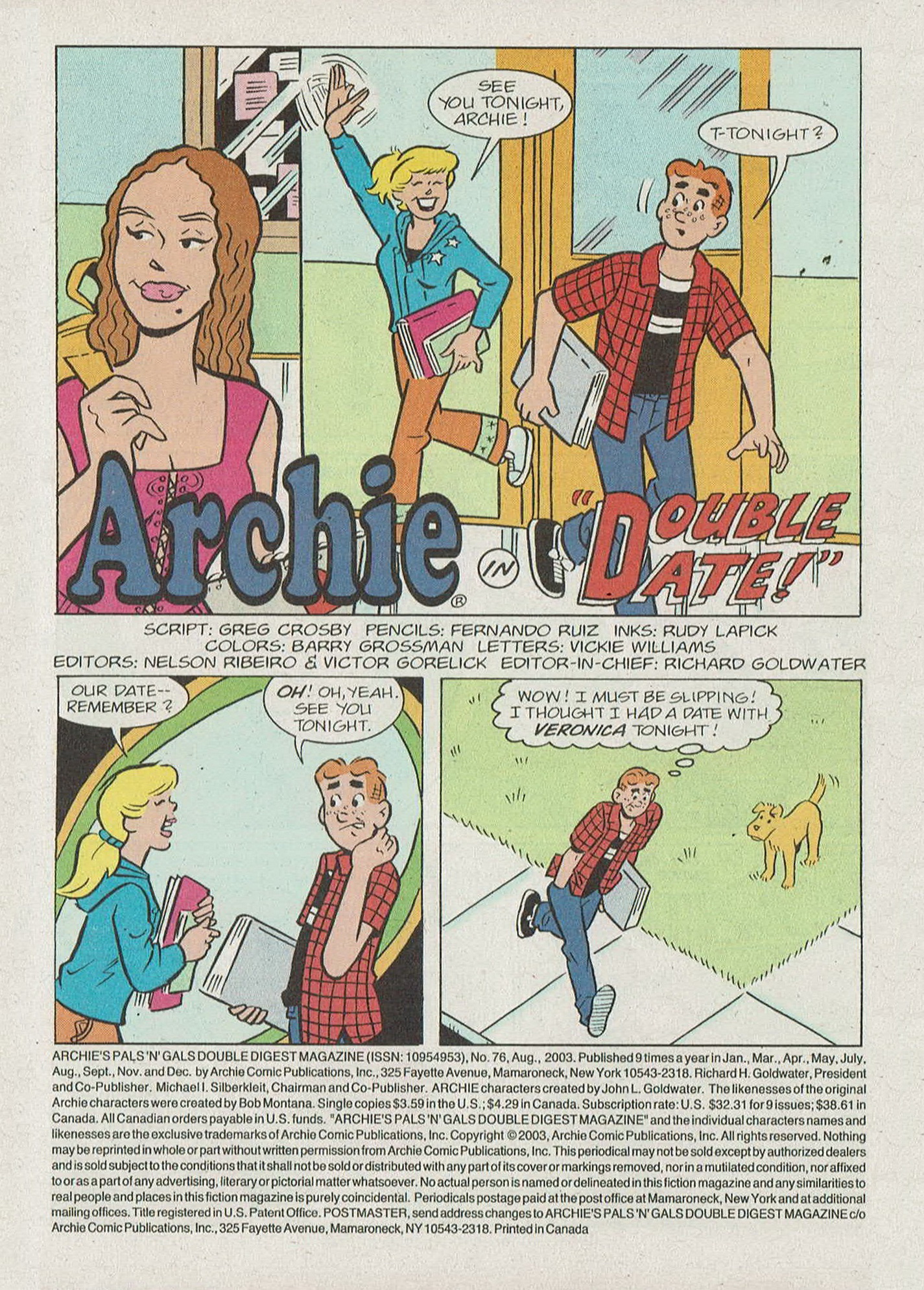 Read online Archie's Pals 'n' Gals Double Digest Magazine comic -  Issue #76 - 3
