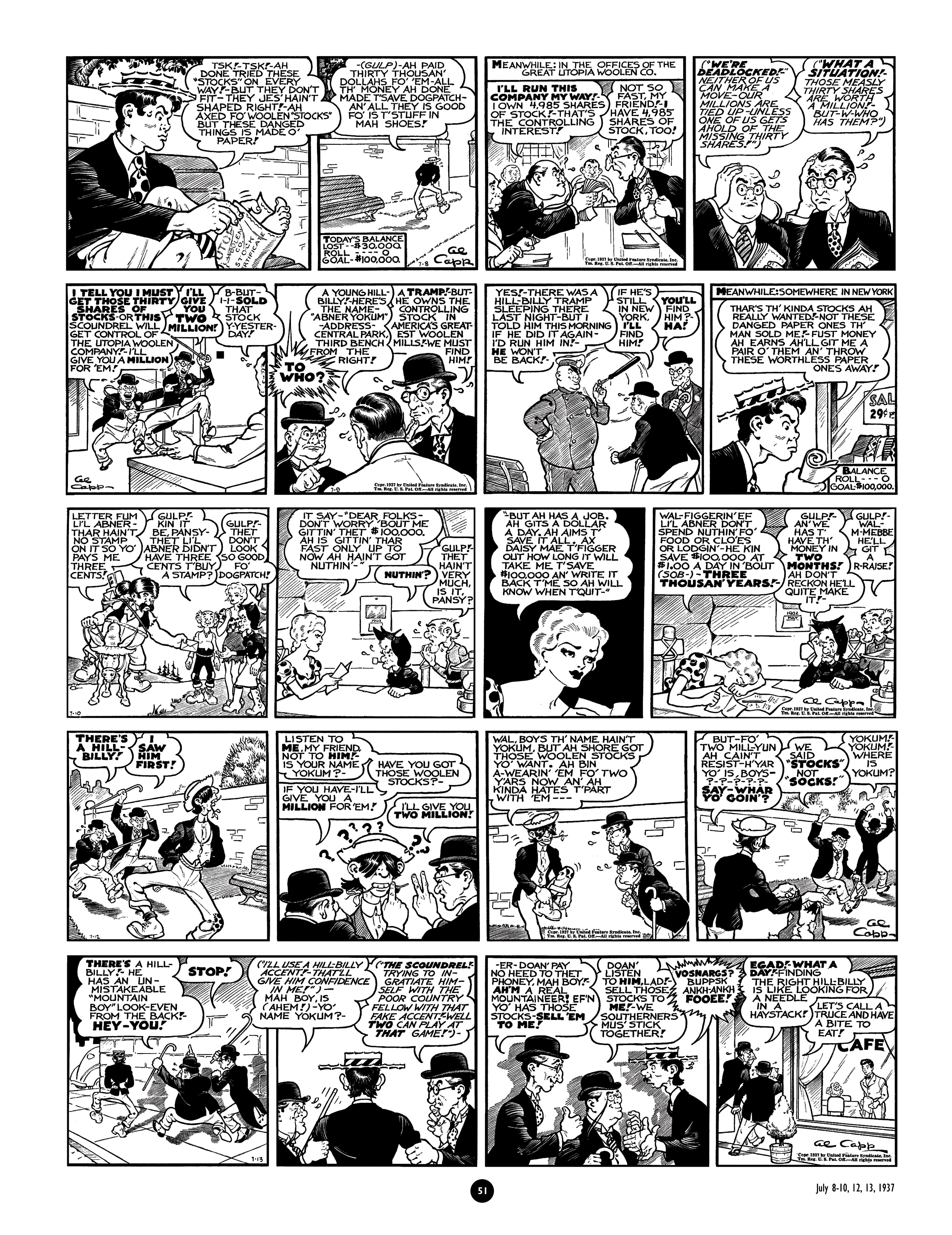 Read online Al Capp's Li'l Abner Complete Daily & Color Sunday Comics comic -  Issue # TPB 2 (Part 1) - 52