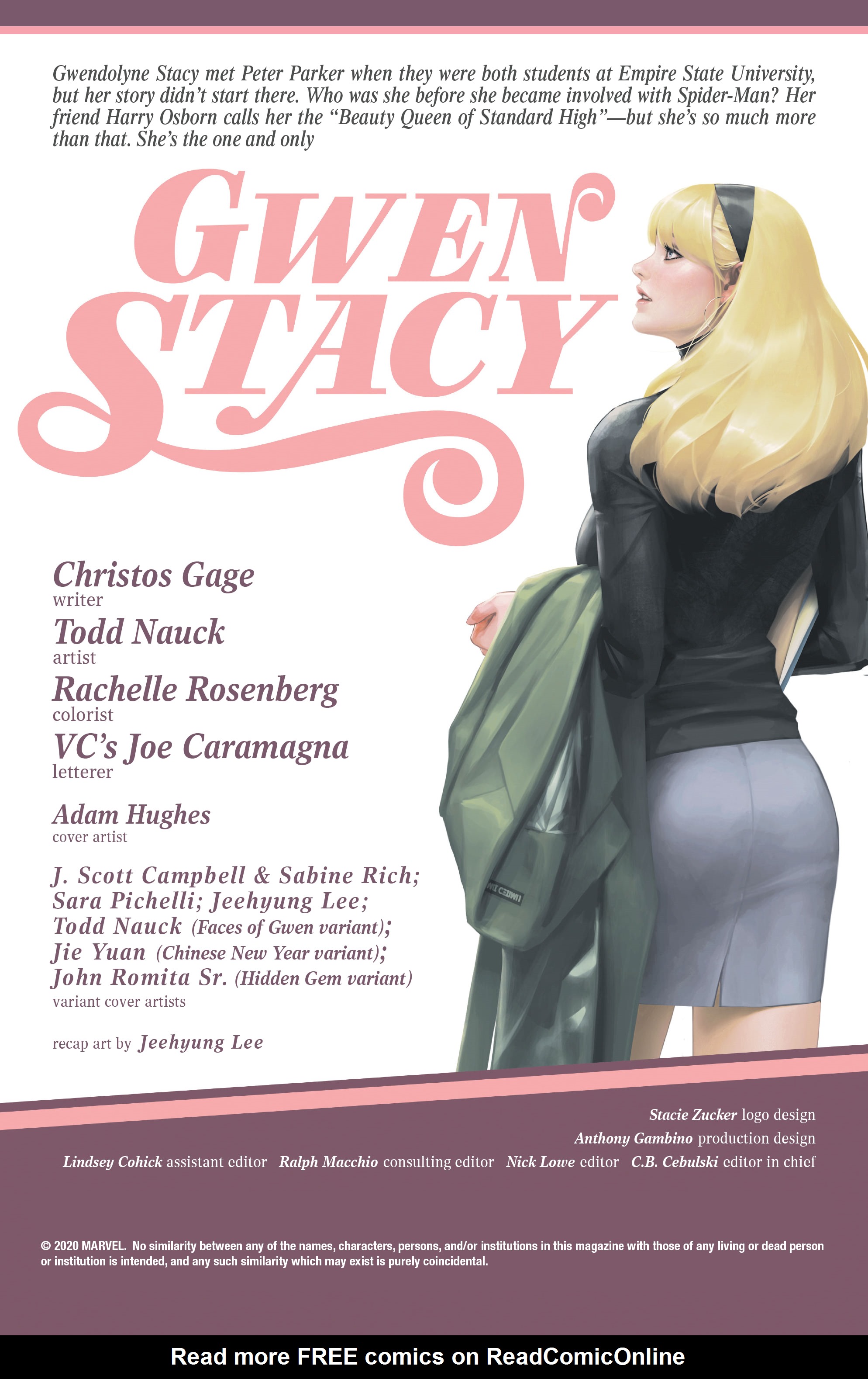 Read online Gwen Stacy comic -  Issue #1 - 2