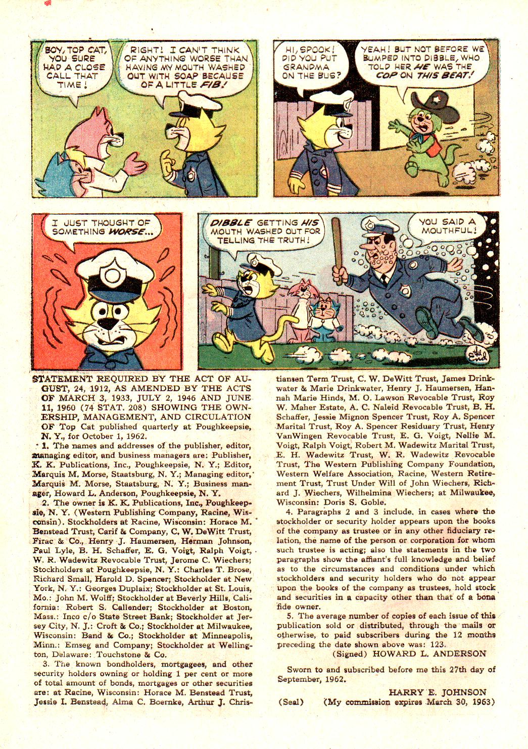 Read online Top Cat (1962) comic -  Issue #6 - 34