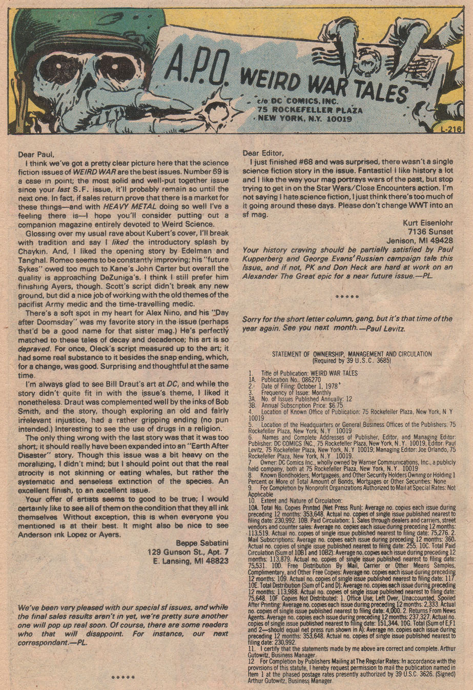 Read online Weird War Tales (1971) comic -  Issue #74 - 25