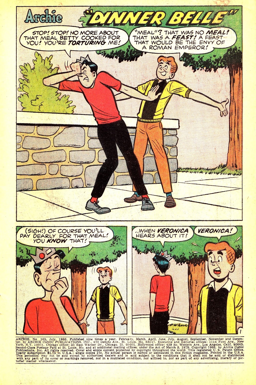 Read online Archie (1960) comic -  Issue #165 - 3