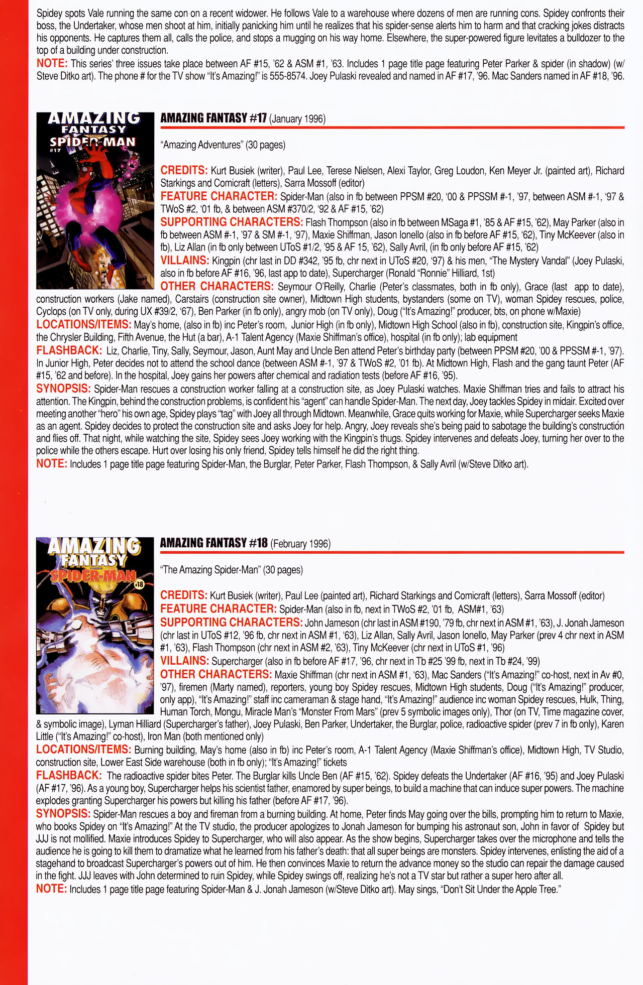 Read online Official Index to the Marvel Universe comic -  Issue #14 - 30