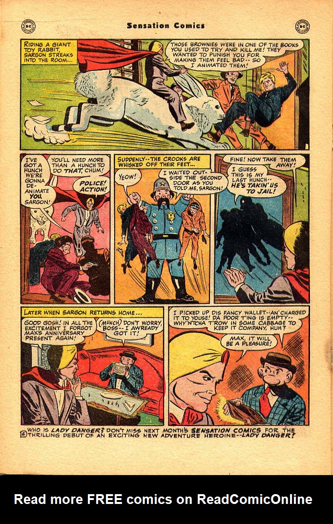 Read online Sensation (Mystery) Comics comic -  Issue #83 - 22