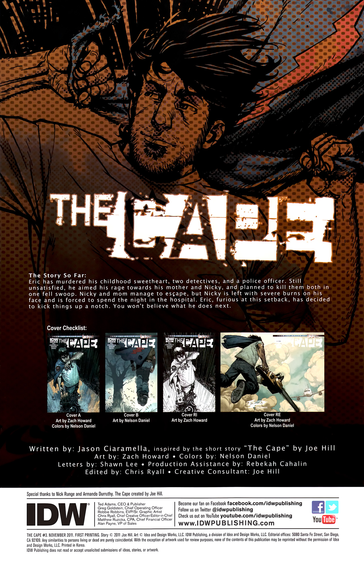 Read online The Cape comic -  Issue #3 - 4