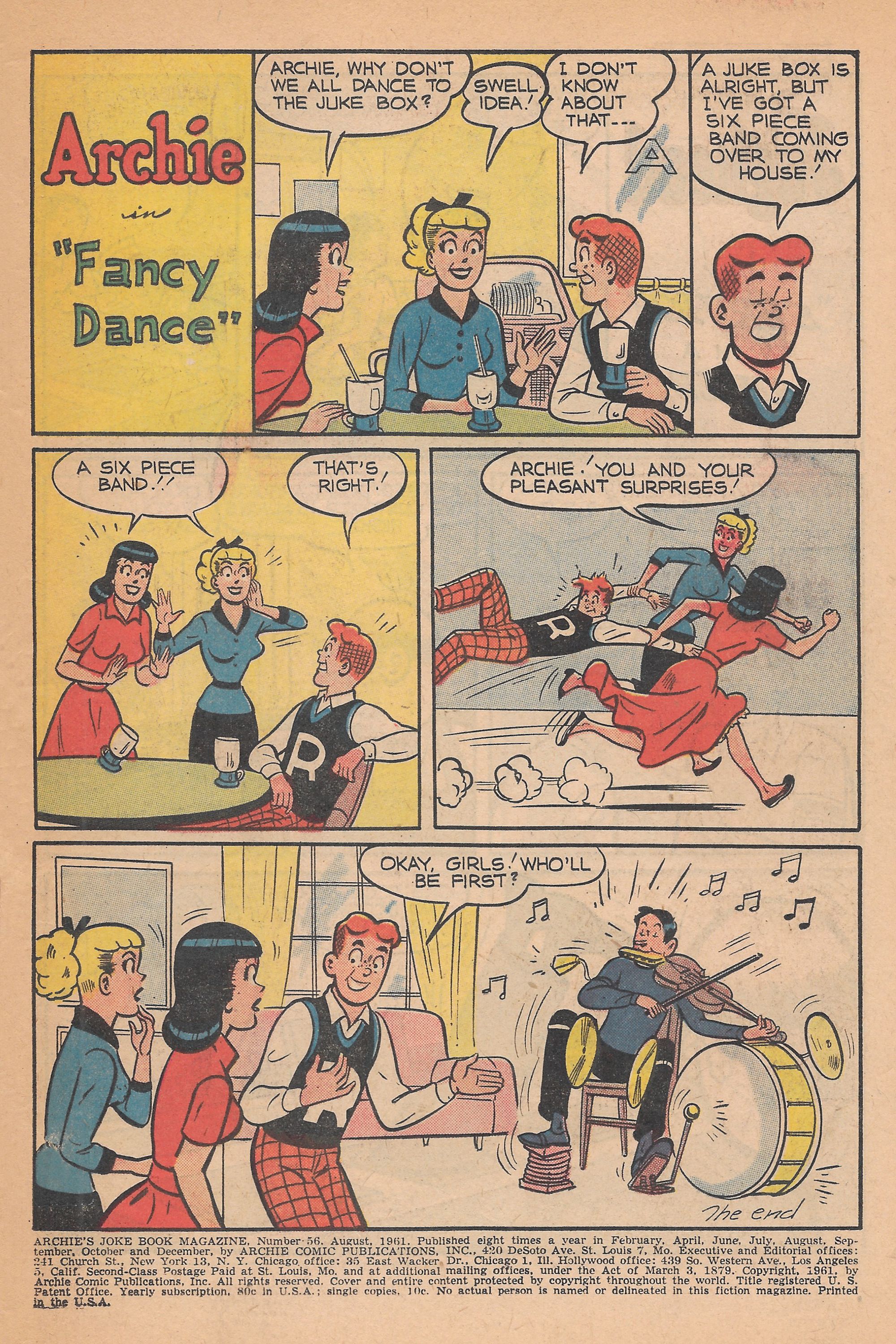 Read online Archie's Joke Book Magazine comic -  Issue #56 - 3