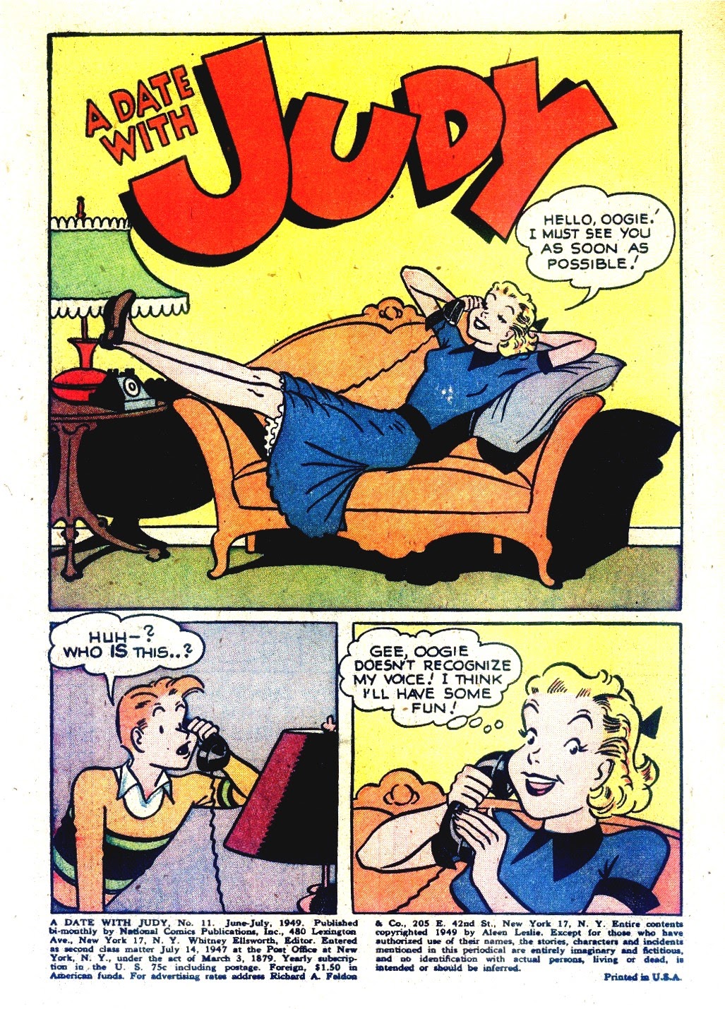 Read online A Date with Judy comic -  Issue #11 - 3