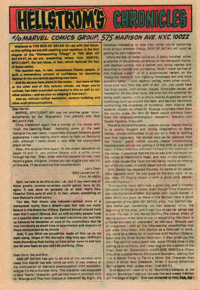 Read online Son of Satan comic -  Issue #2 - 19