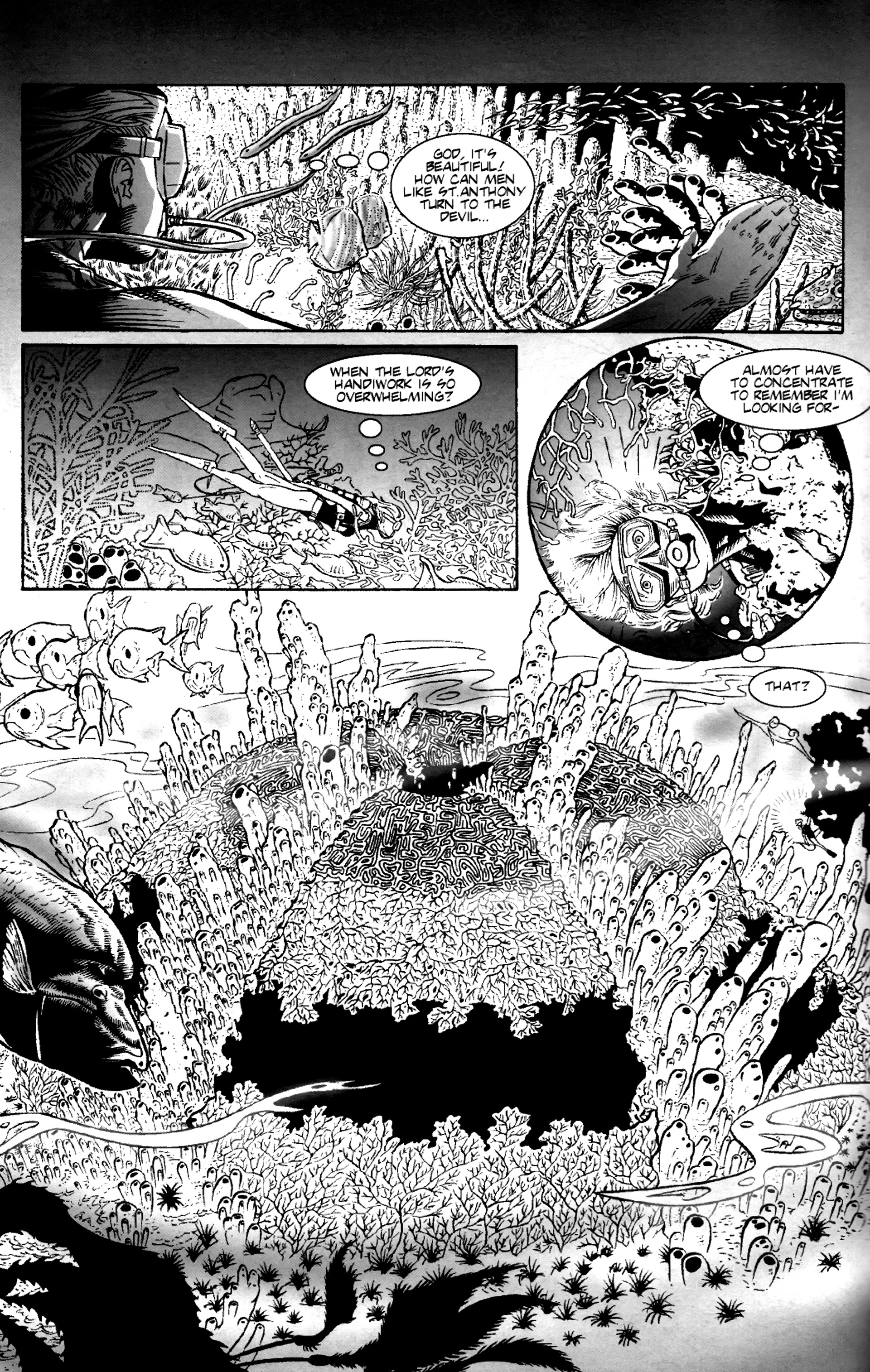 Read online Warrior Nun: Black & White comic -  Issue #2 - 8