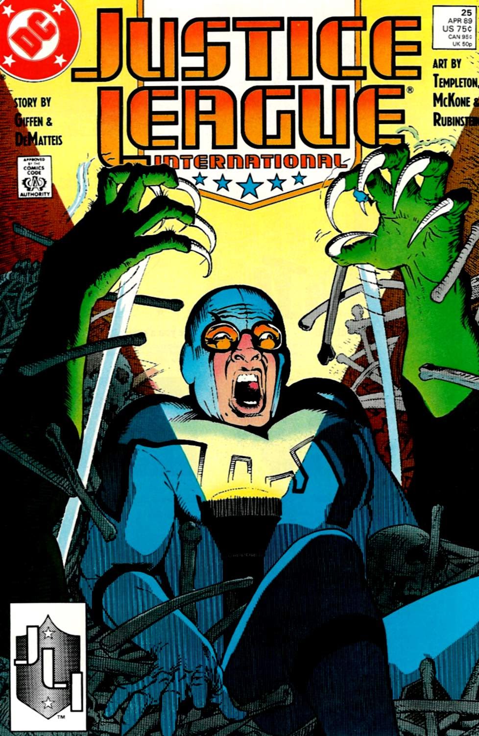 Read online Justice League International (1987) comic -  Issue #25 - 1