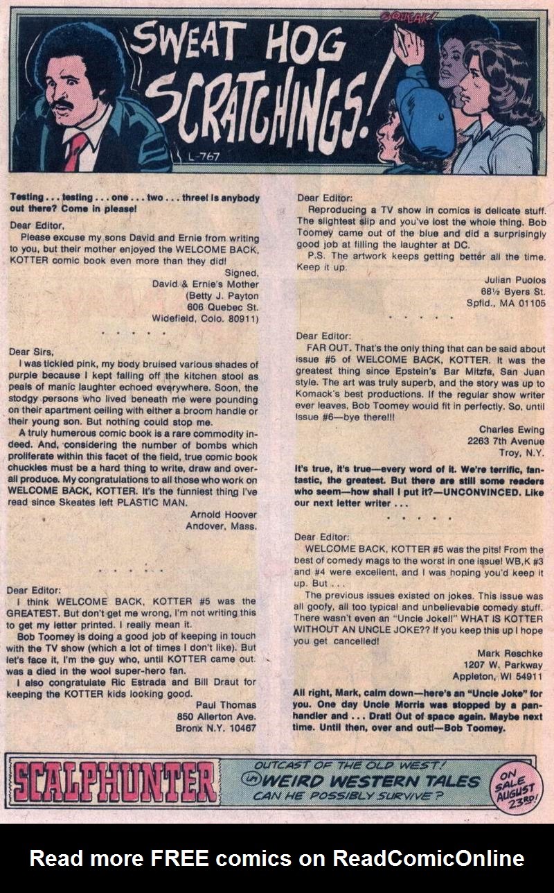 Read online Welcome Back, Kotter comic -  Issue #7 - 19
