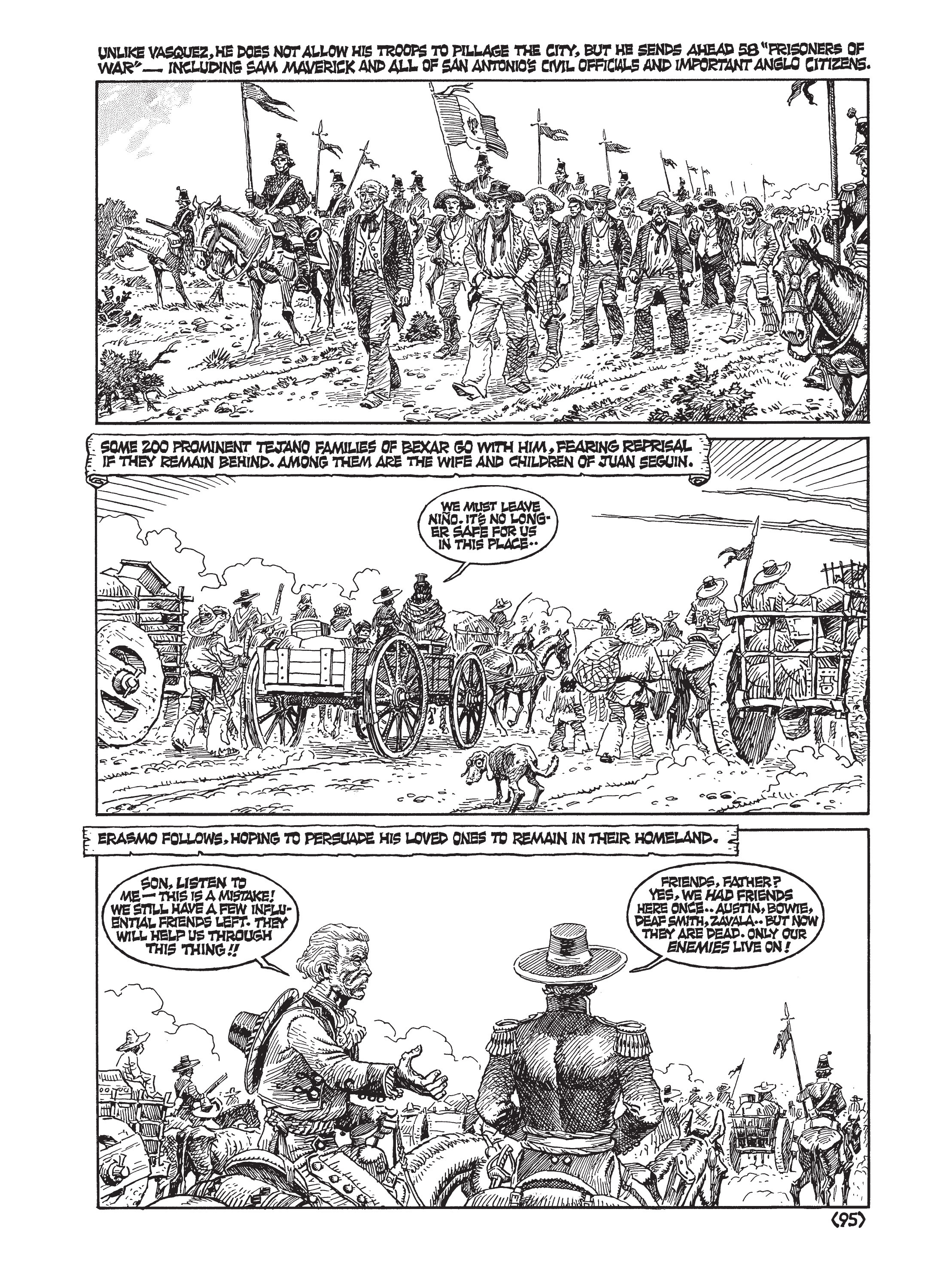 Read online Jack Jackson's American History: Los Tejanos and Lost Cause comic -  Issue # TPB (Part 1) - 98