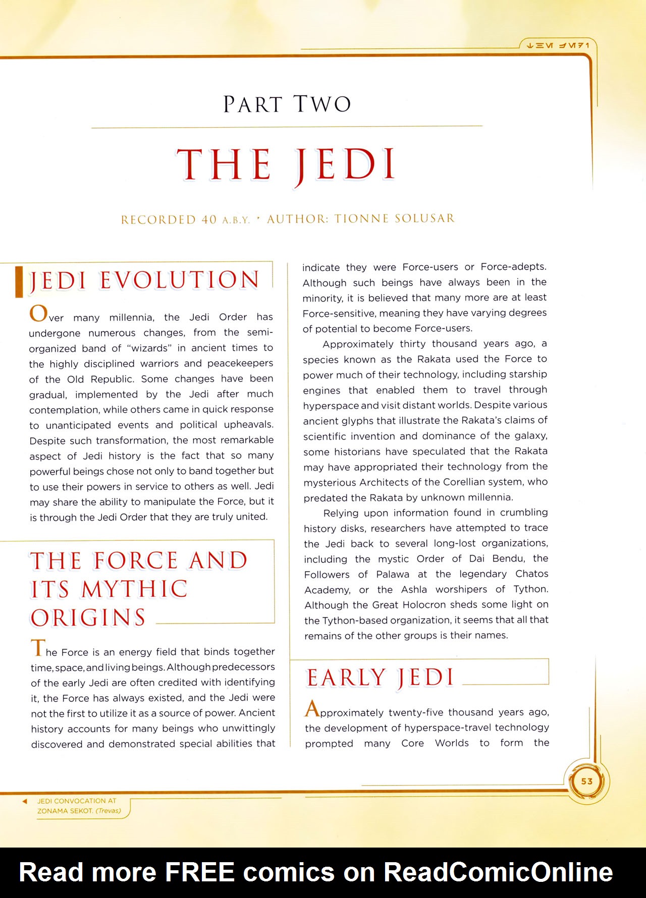 Read online Star Wars: Jedi vs. Sith - The Essential Guide To The Force comic -  Issue # TPB (Part 1) - 71