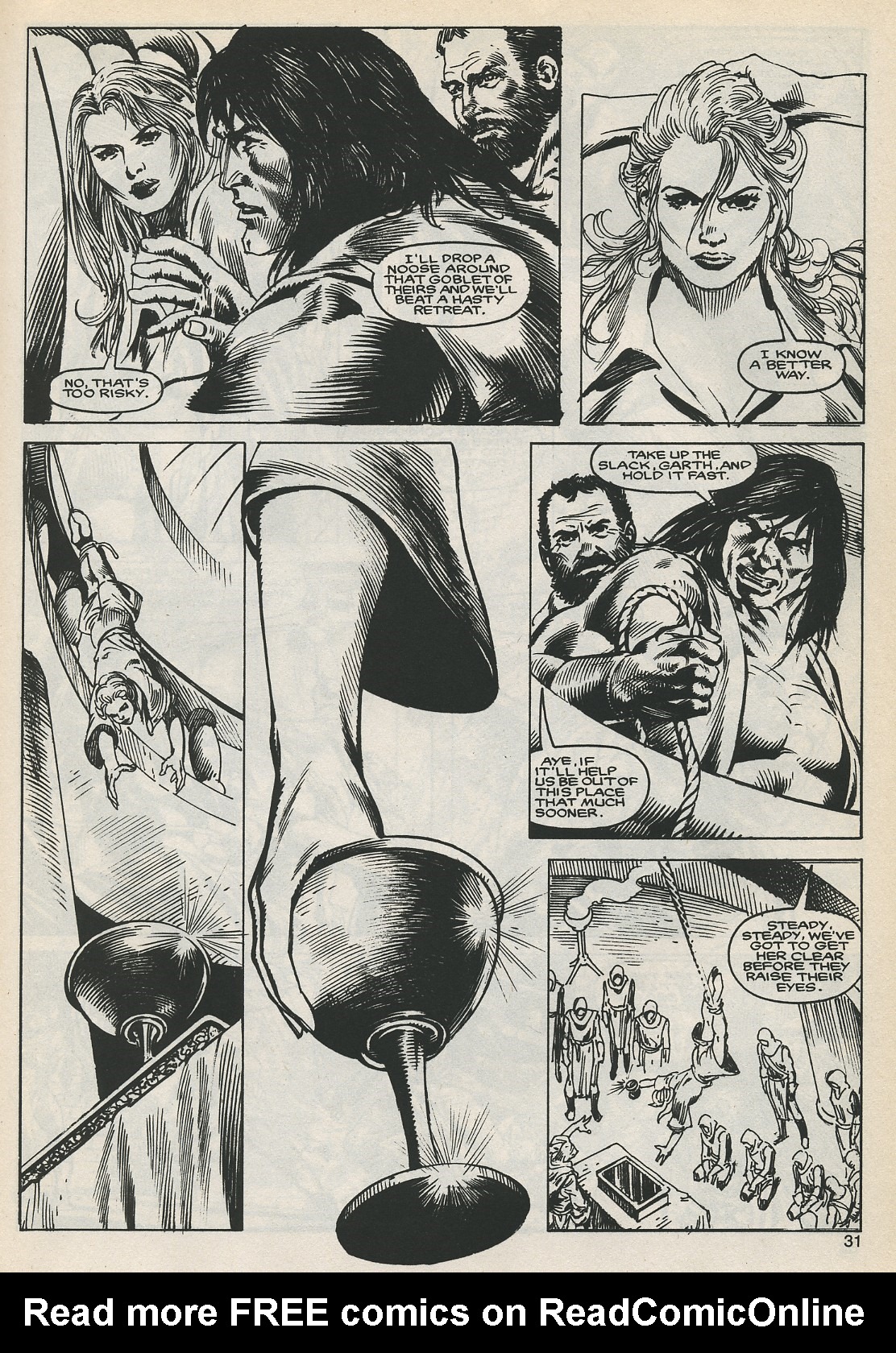 Read online The Savage Sword Of Conan comic -  Issue #127 - 31