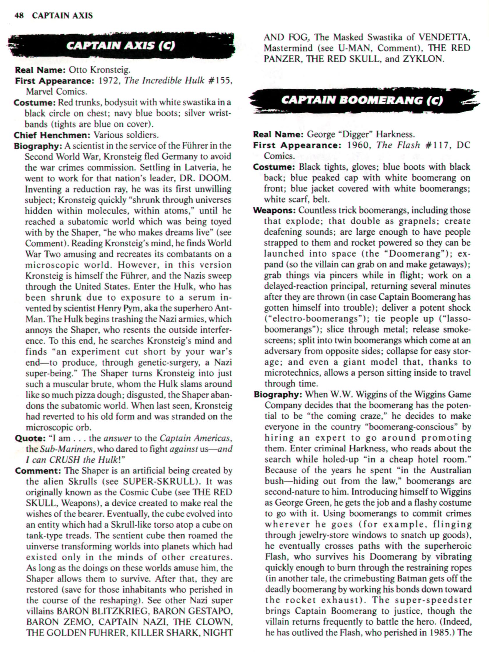 Read online The Encyclopedia of Super Villains comic -  Issue # TPB (Part 1) - 58