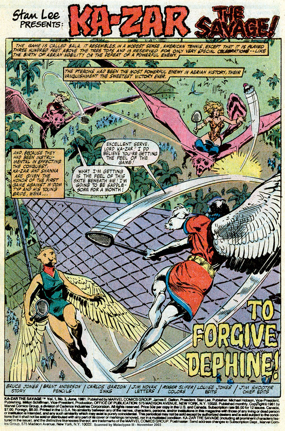 Read online Ka-Zar the Savage comic -  Issue #3 - 2