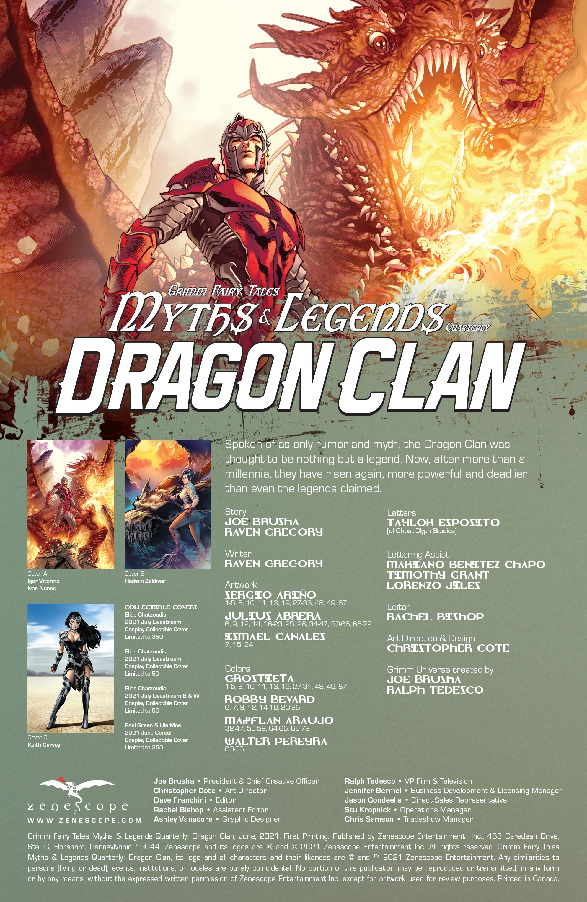 Read online Myths & Legends Quarterly: Dragon Clan comic -  Issue # Full - 2