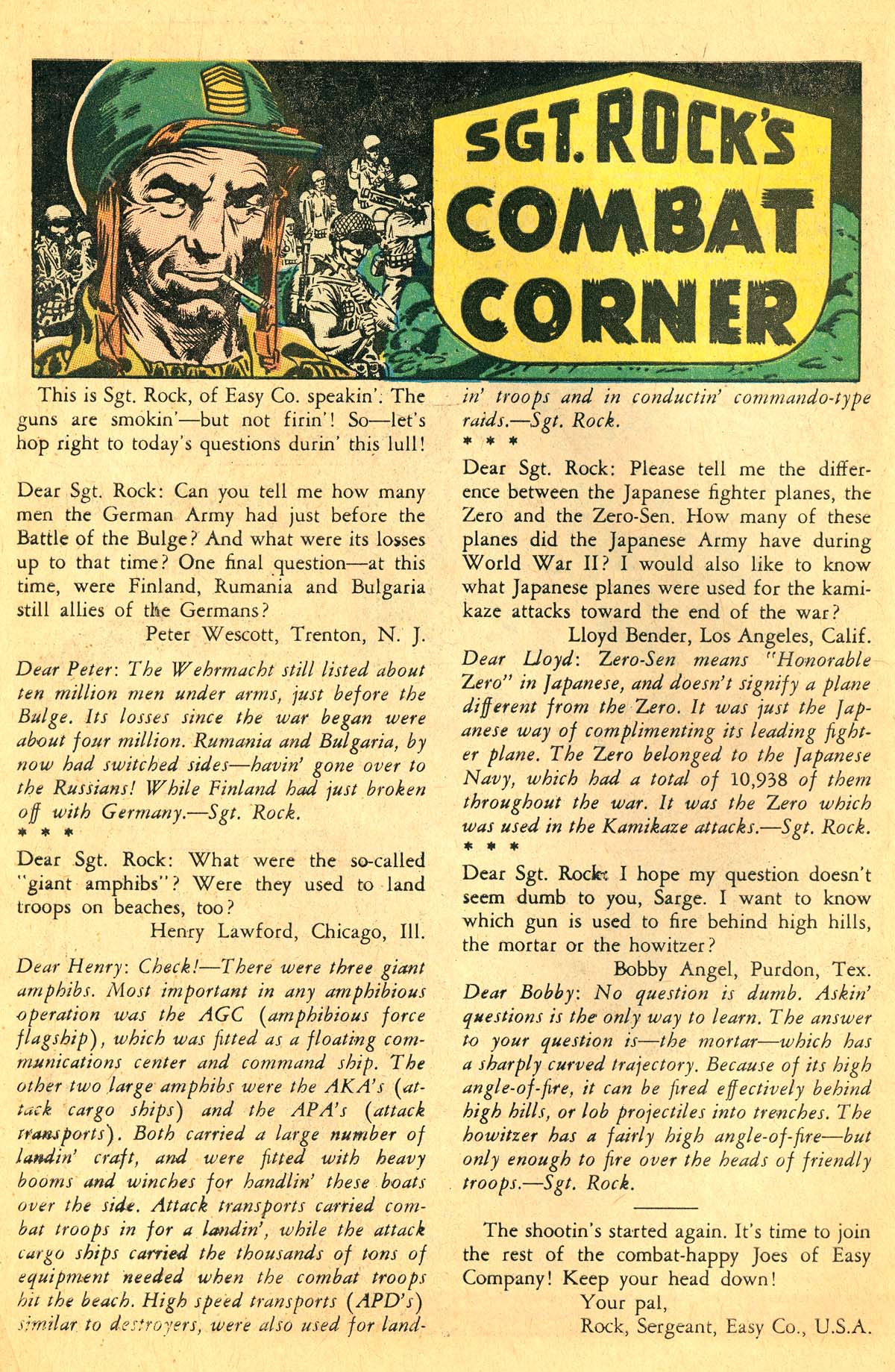 Read online Our Army at War (1952) comic -  Issue #130 - 22