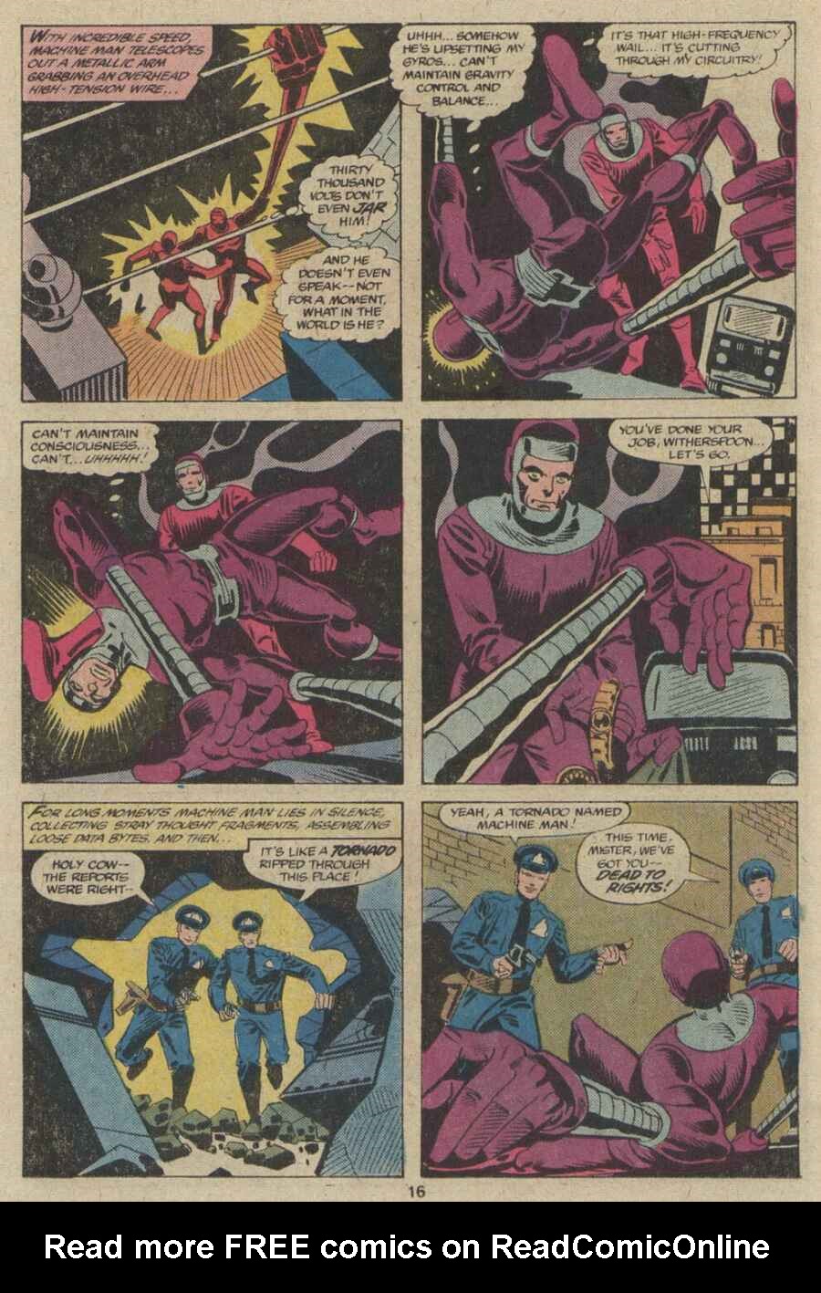 Read online Machine Man (1978) comic -  Issue #14 - 11
