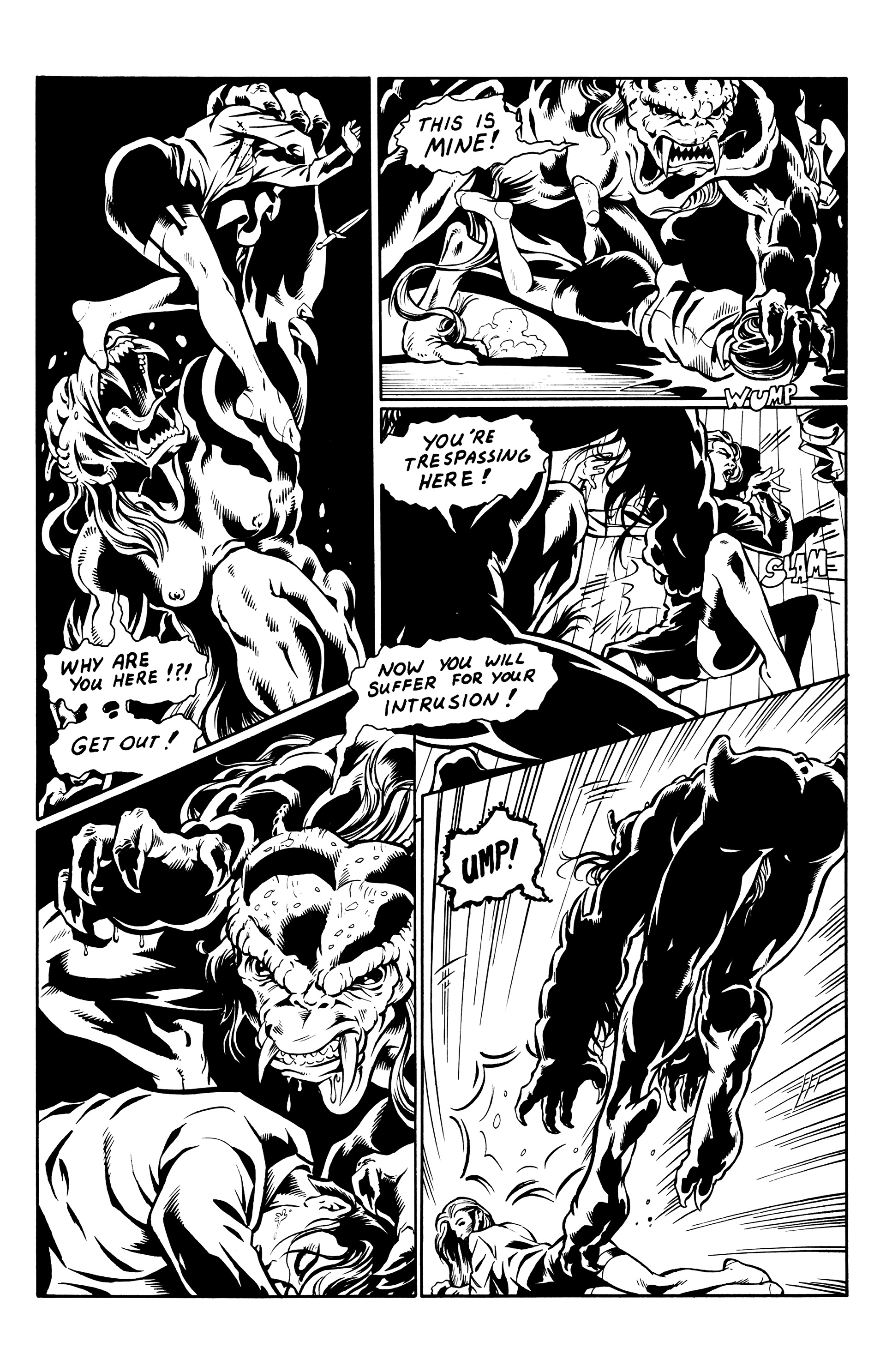 Read online Warrior Nun: Black & White comic -  Issue #7 - 11
