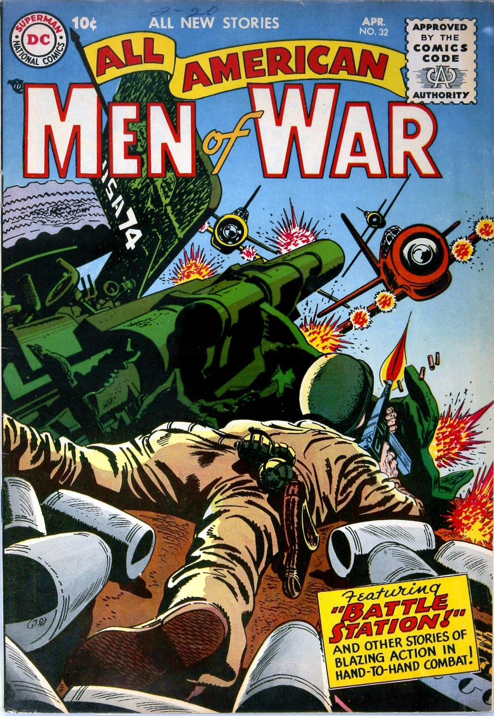 Read online All-American Men of War comic -  Issue #32 - 1