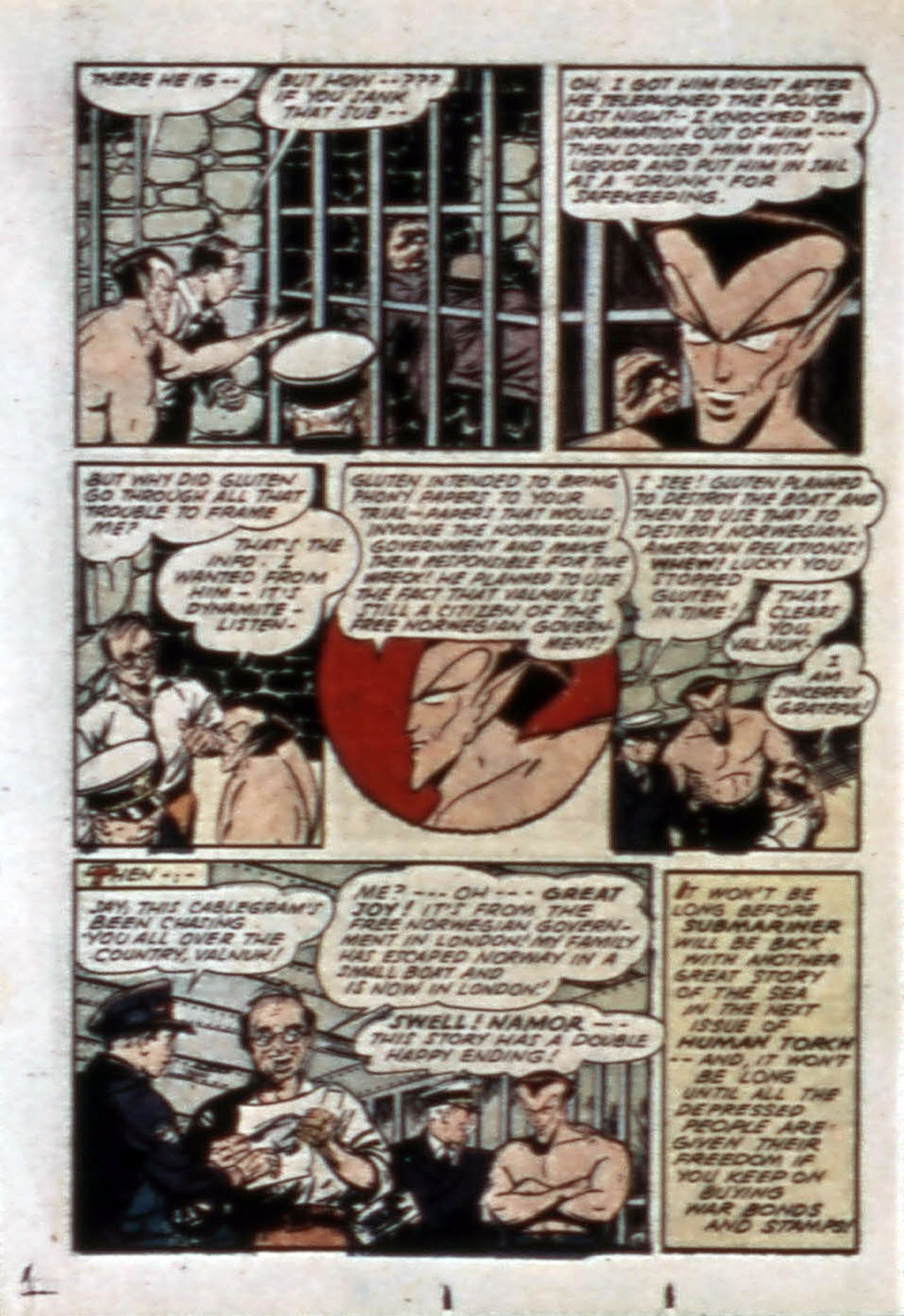 Read online The Human Torch (1940) comic -  Issue #13 - 44